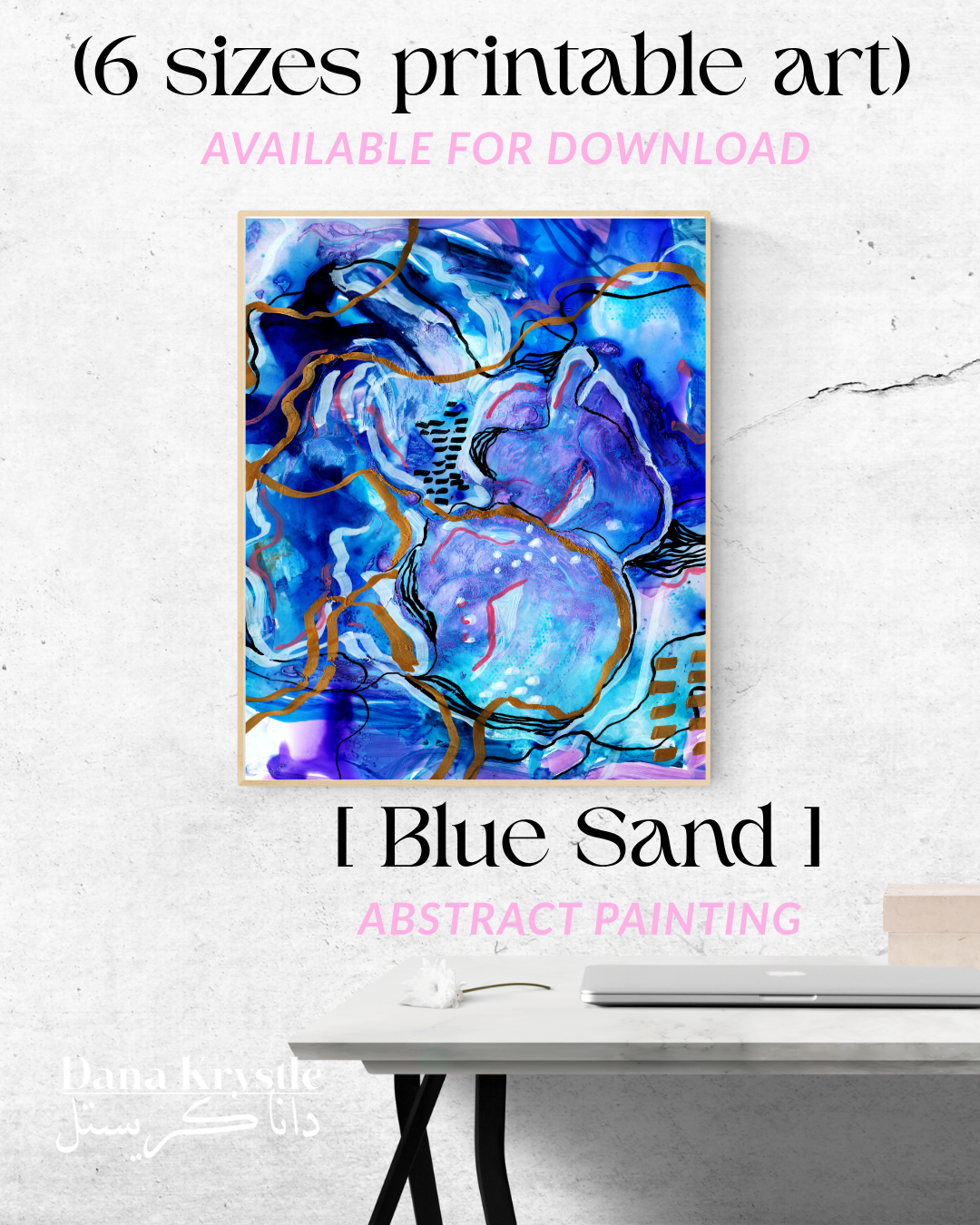 [10] Blue Sand (6 digital printables)