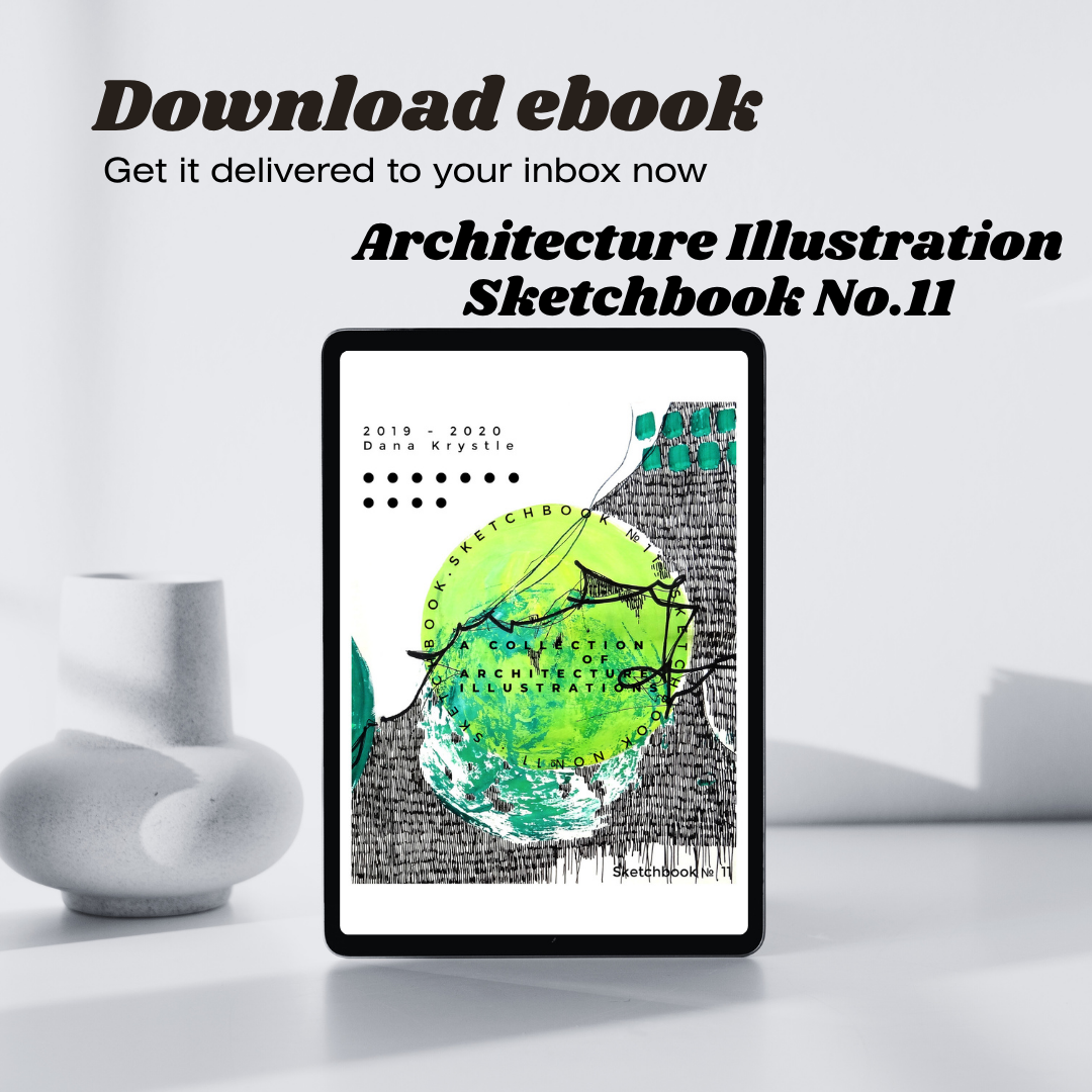 [Ebook] SKETCHBOOK №11 A series of architecture illustrations By Dana Krystle