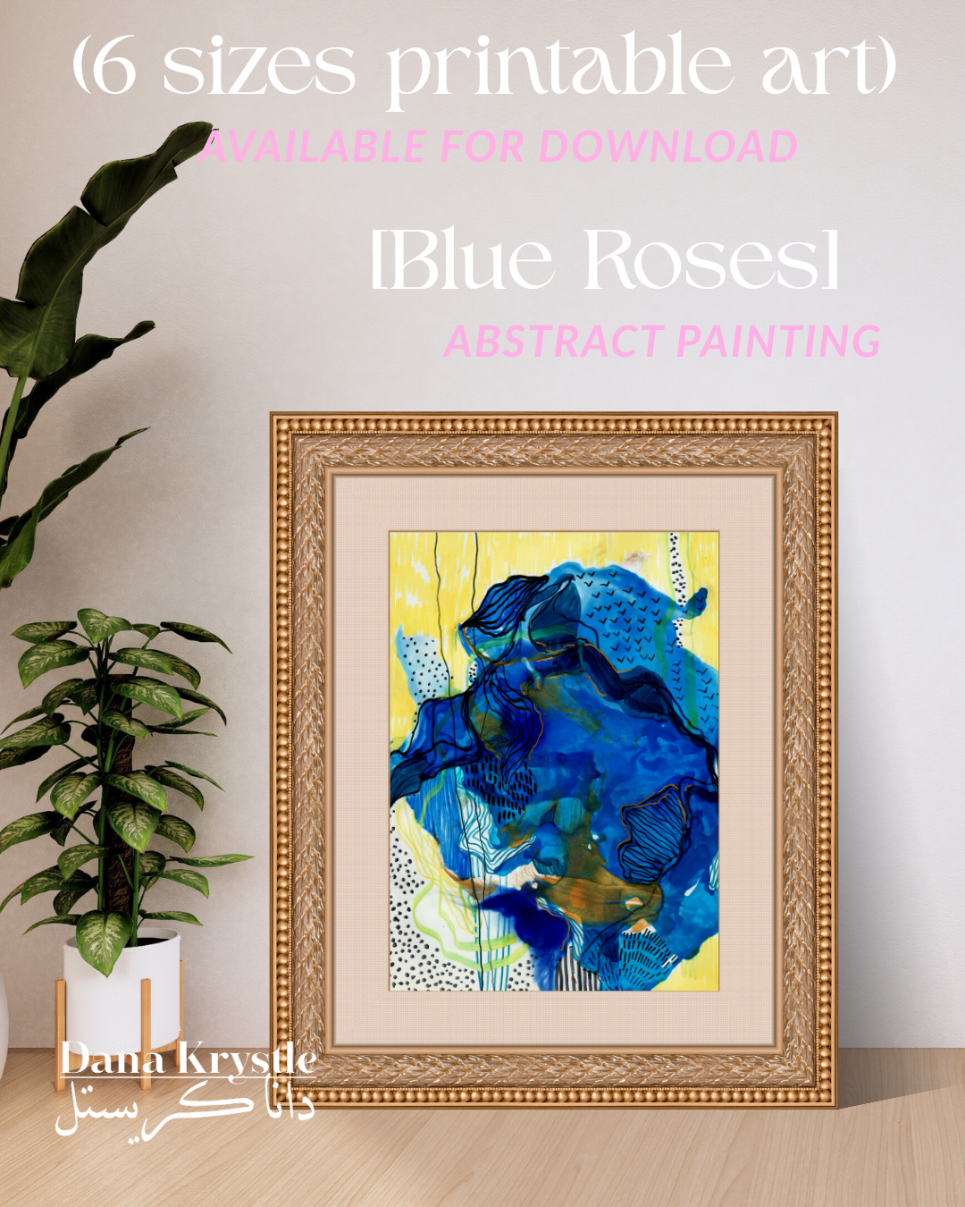 [14] Blue Roses (6 Digital Printables)
