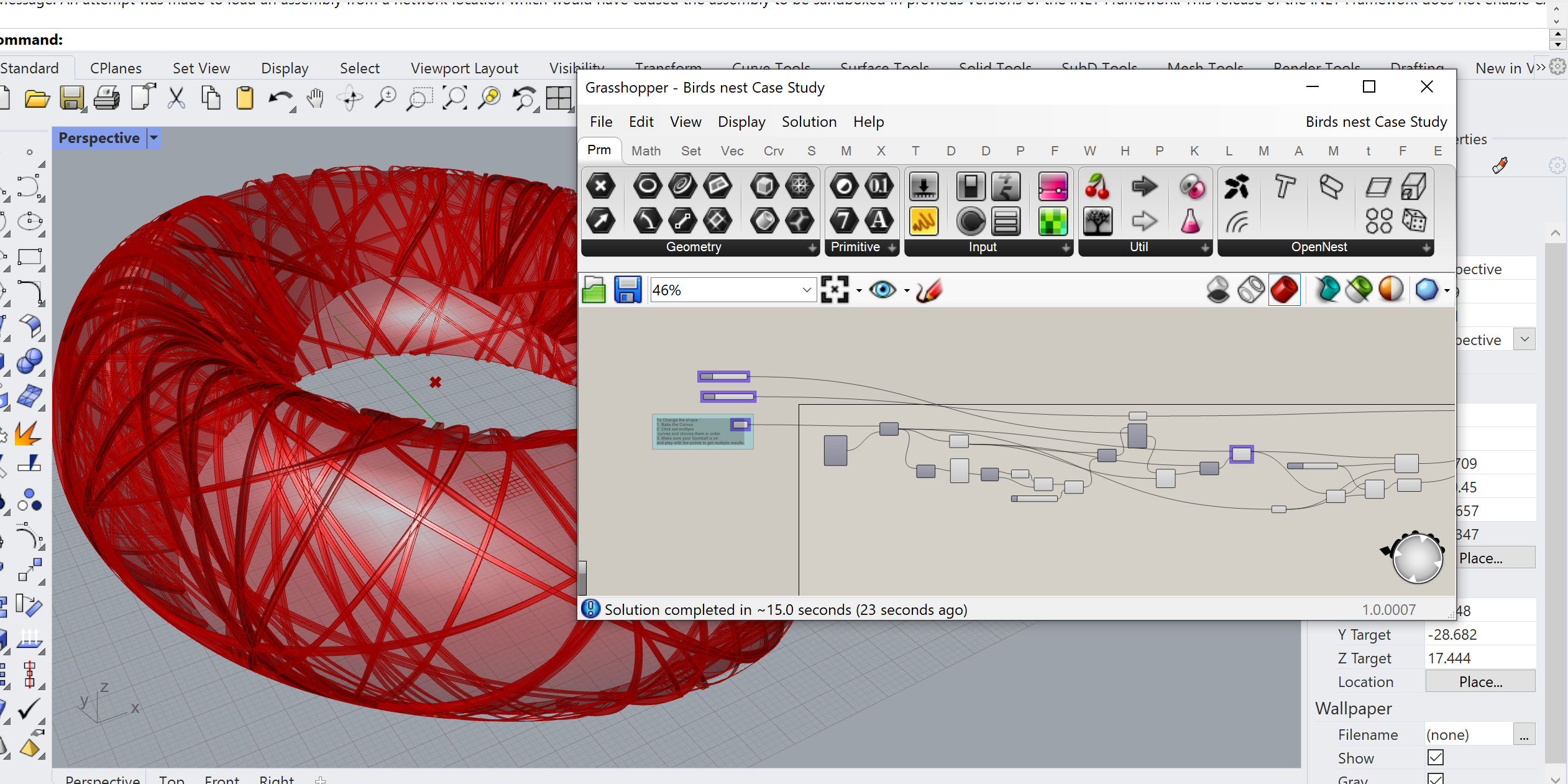 (Grasshopper Script) | Bird's Nest - Herzog & De Meuron (case study)