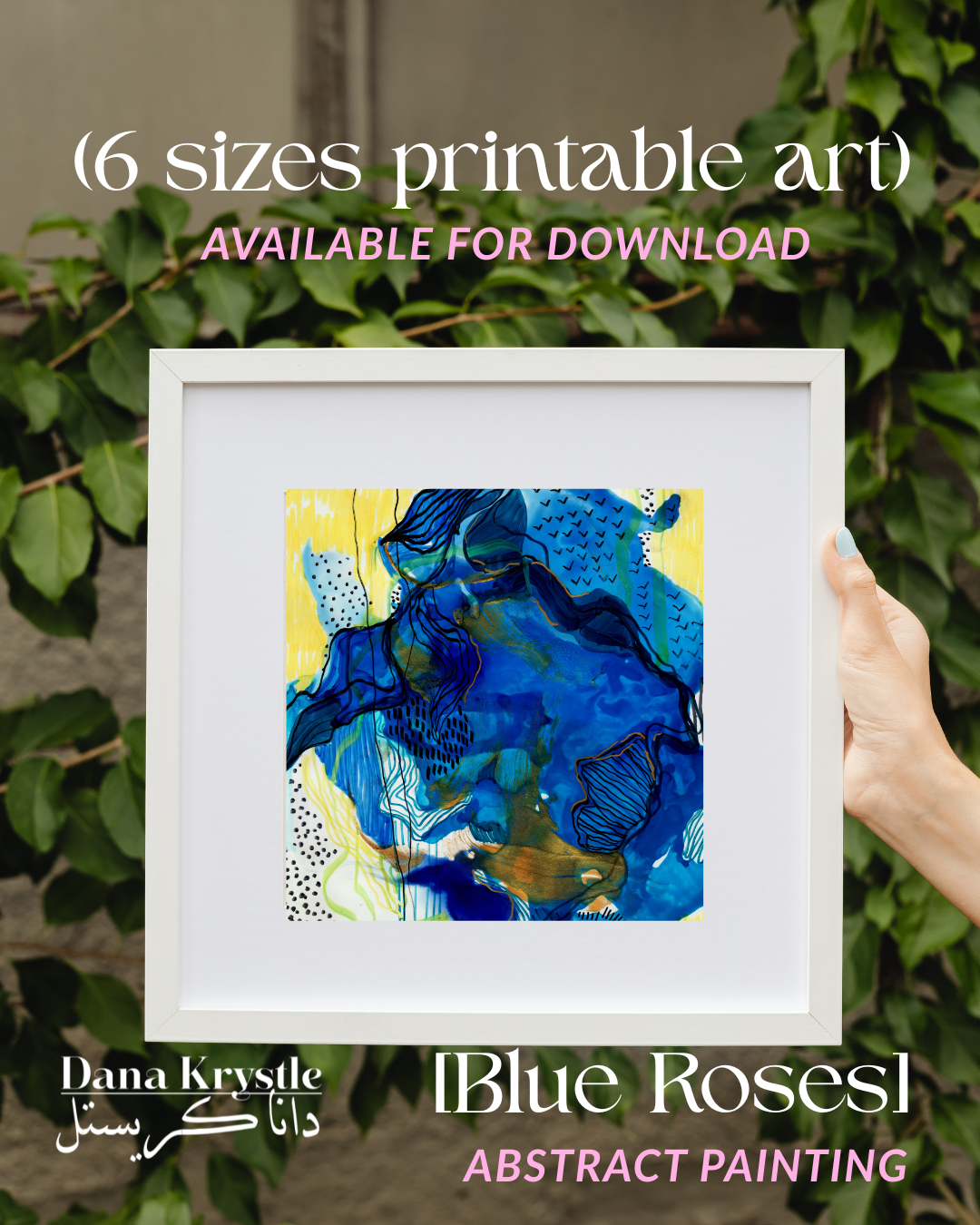 [14] Blue Roses (6 Digital Printables)