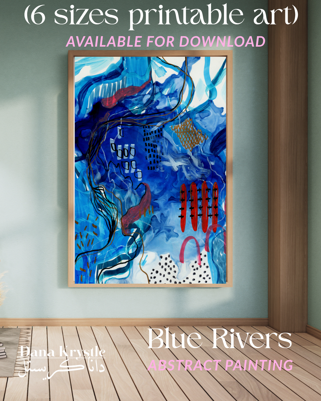 [13] Blue Rivers (6 digital printables )
