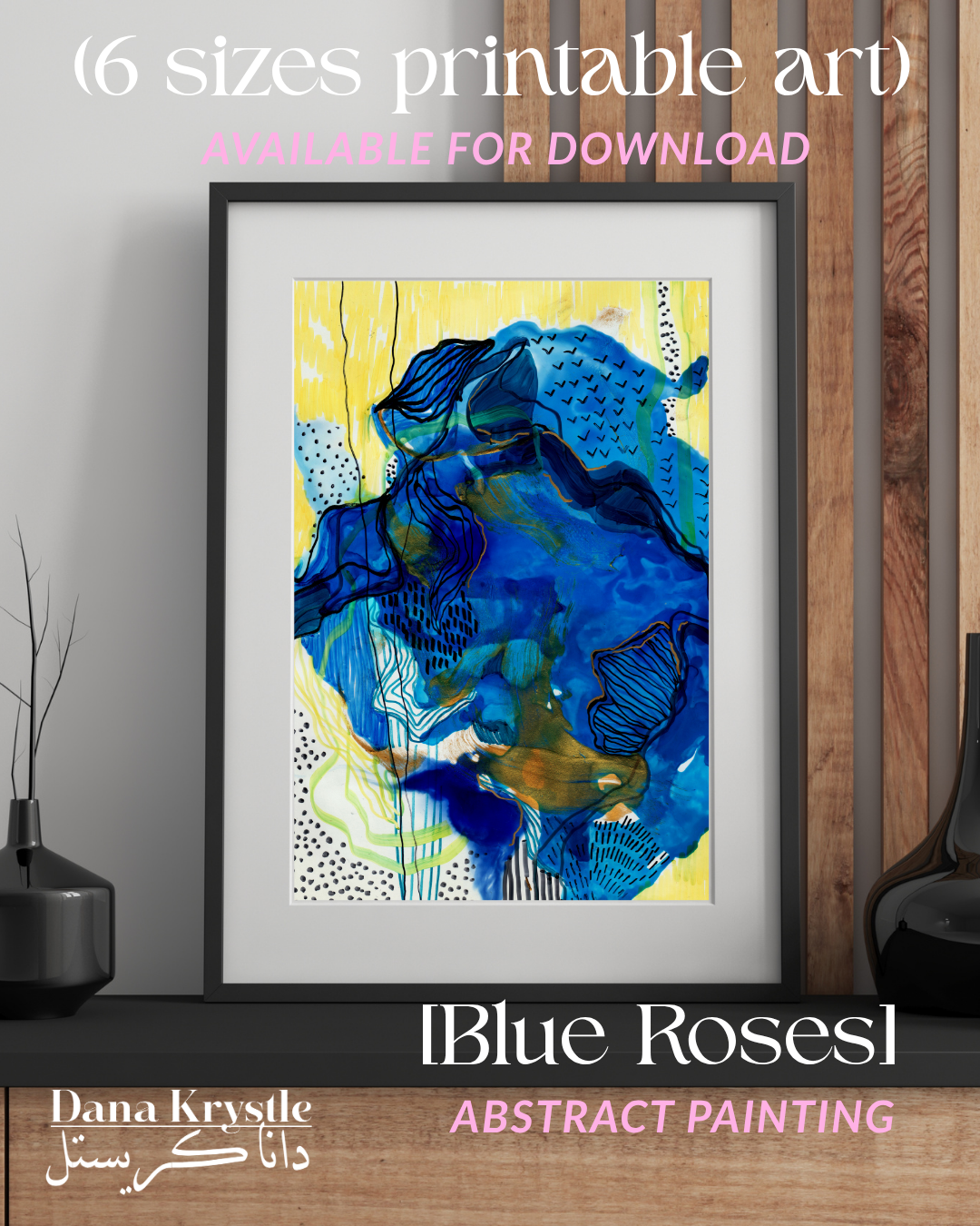 [14] Blue Roses (6 Digital Printables)