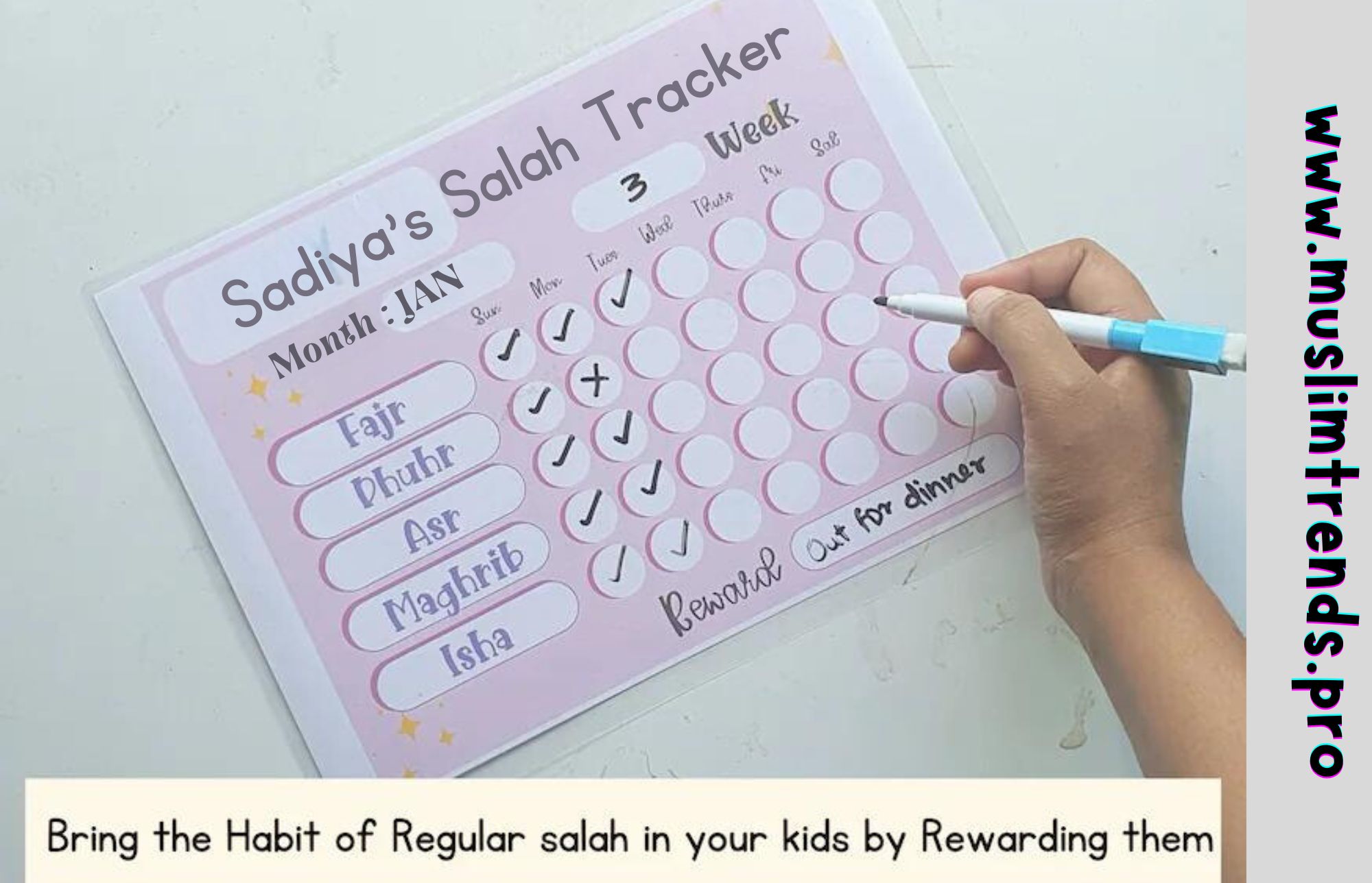 Salah (Namaz) Tracker for Kids