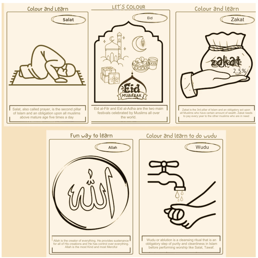 Islamic Kid’s Colouring Sheet