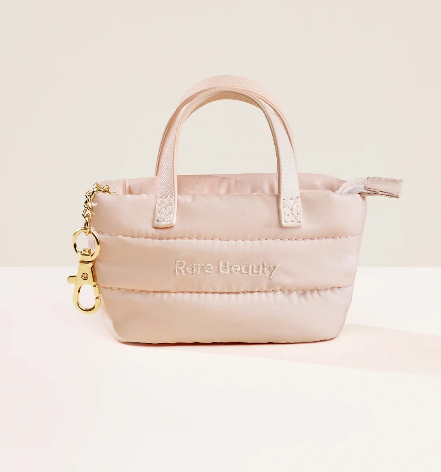 RARE BEAUTY Mini Puffy Tote Keychain