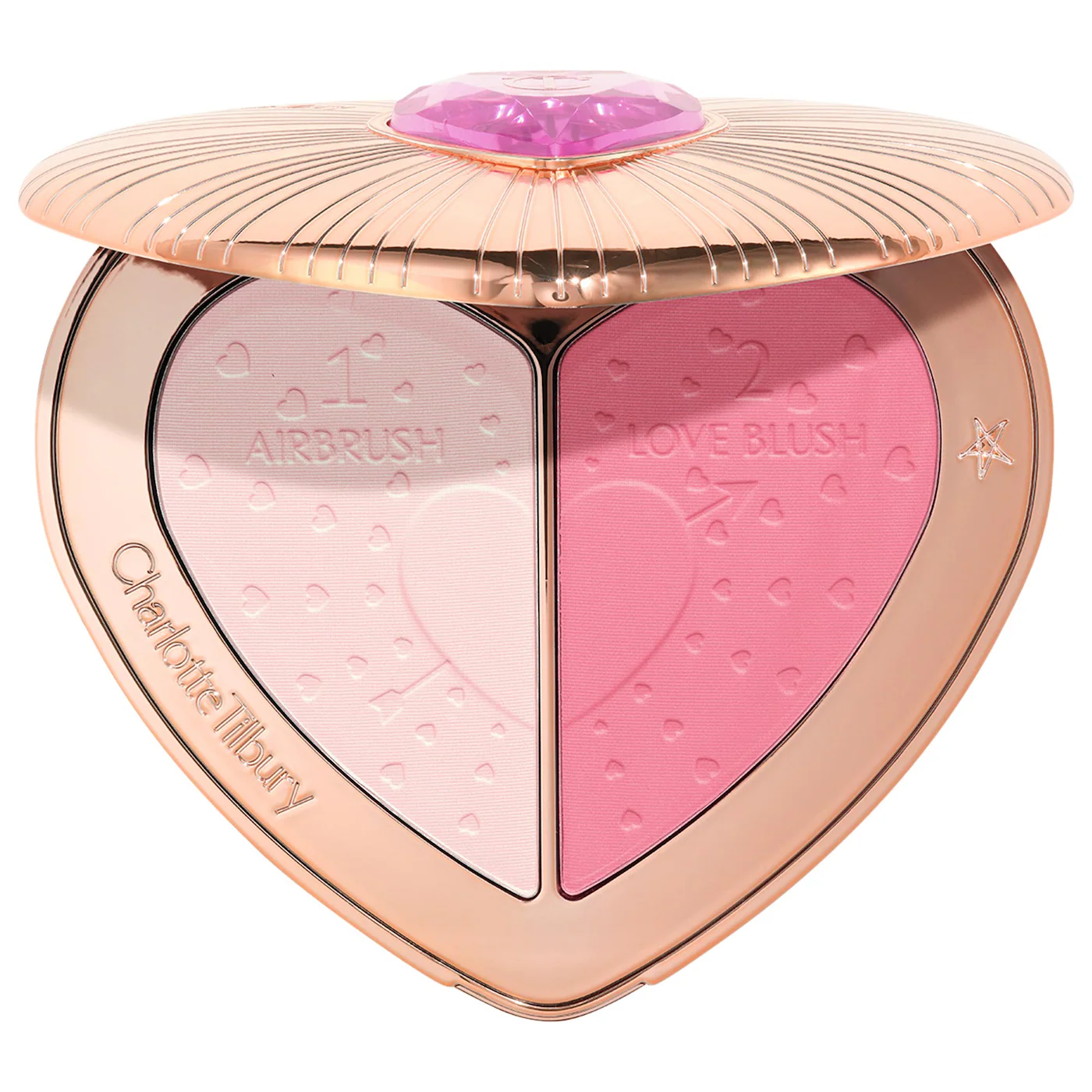 CHARLOTTE TILBURY Pillow Talk Beauty Soulmates Airbrush Flawless Finish Brightening and Blush Powder Palette - *PRE ORDER*