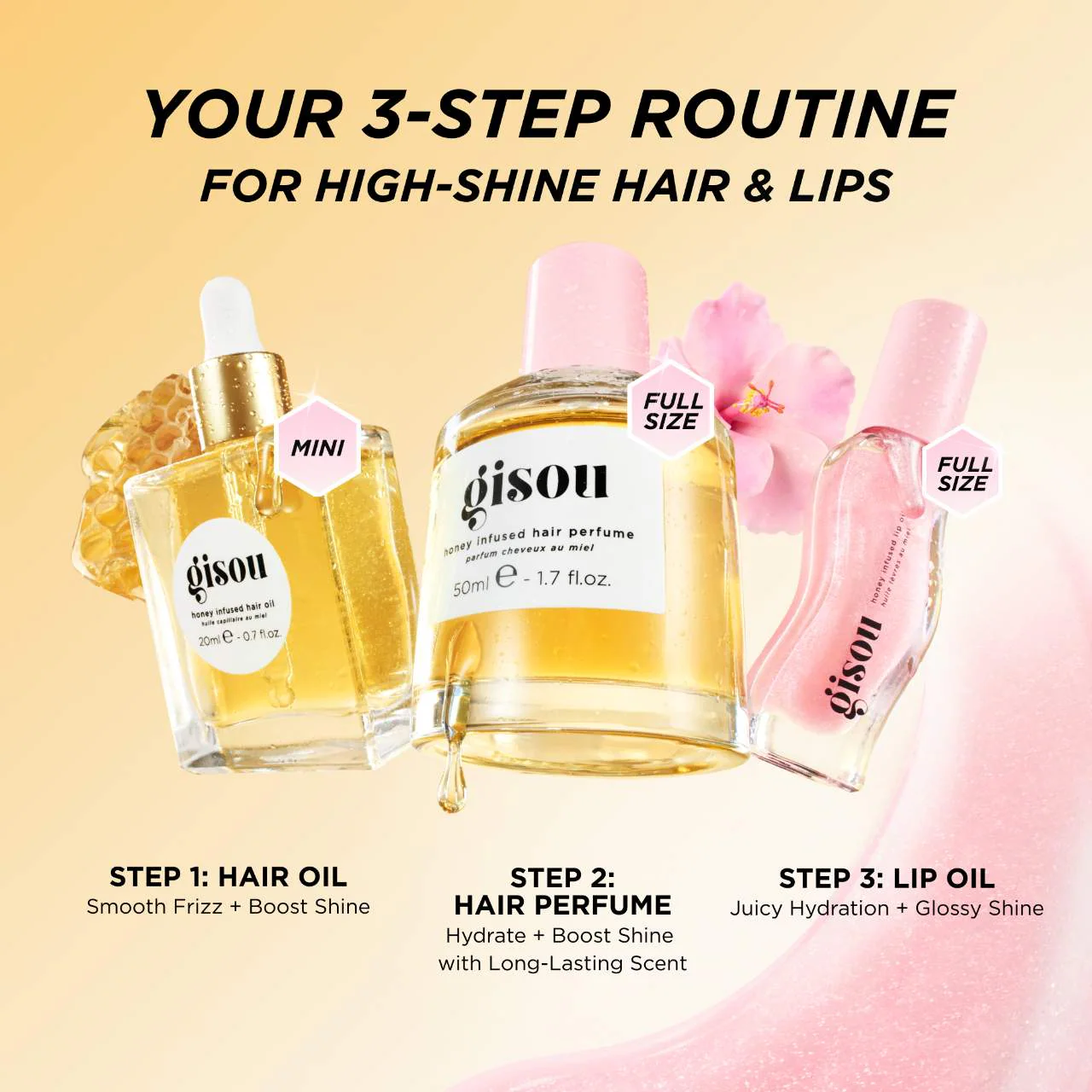 GISOU Honey Gloss Hydration Trio Set - *PRE ORDER*