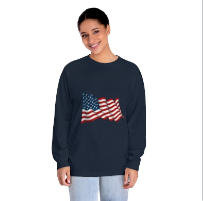 American Flag Unisex Classic Long Sleeve T-Shirt