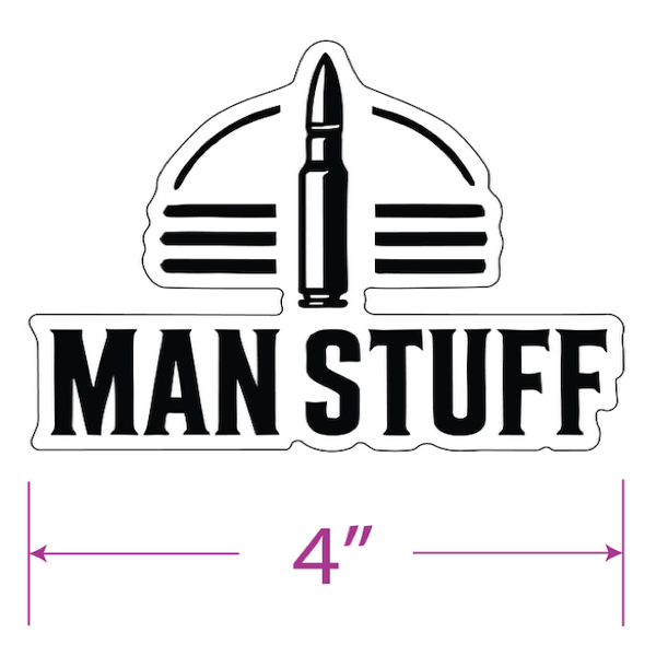 Man Stuff Laminated Sticker