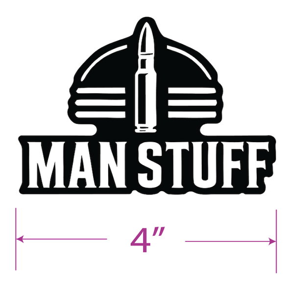 Man Stuff Laminated Sticker