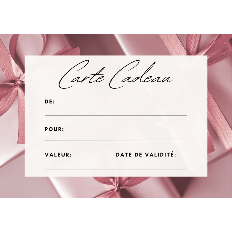 Bon cadeau massage