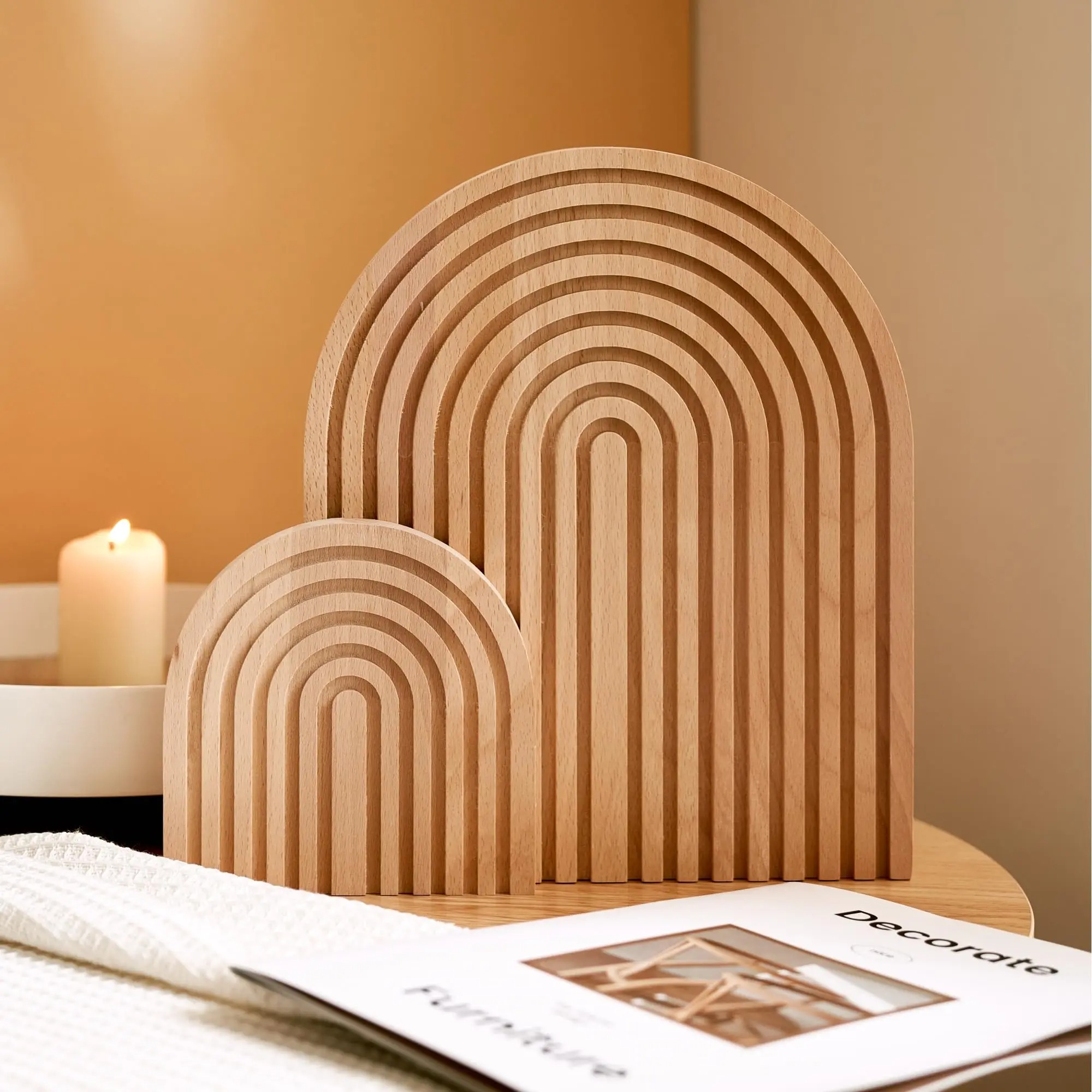 Holzbogen Regenbogen Deko – Wohn-, Regal-, Tisch- und Kommodendekoration für Ihr Wohnzimmer