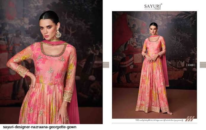 SAYURI DESIGNER NAZRAANA GEORGETTE GOWN