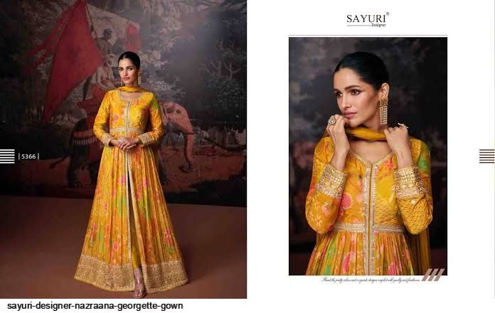 SAYURI DESIGNER NAZRAANA GEORGETTE GOWN