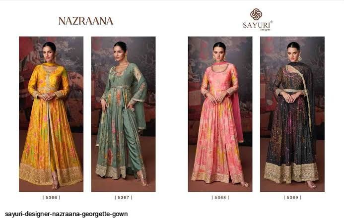 SAYURI DESIGNER NAZRAANA GEORGETTE GOWN