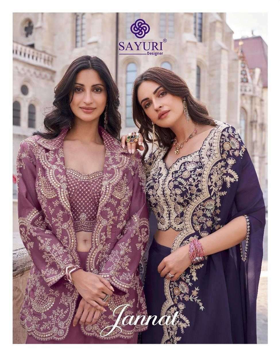 SAYURI DESIGNER PRESENTS JANNAT SILK FULL STITCH PARTY WEAR 3PCS 