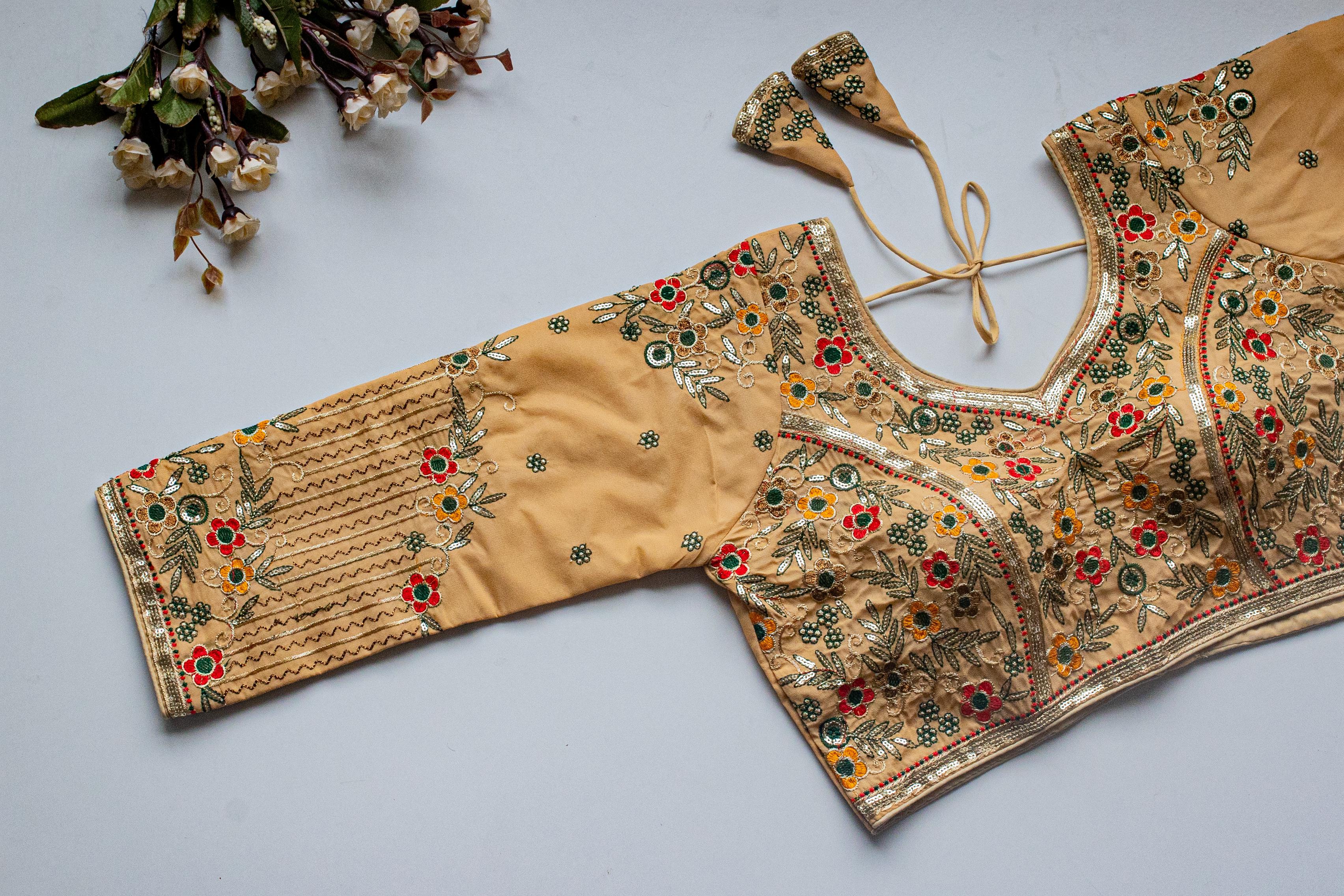Beautiful coading work with multi & handtouch sequence all over blouse