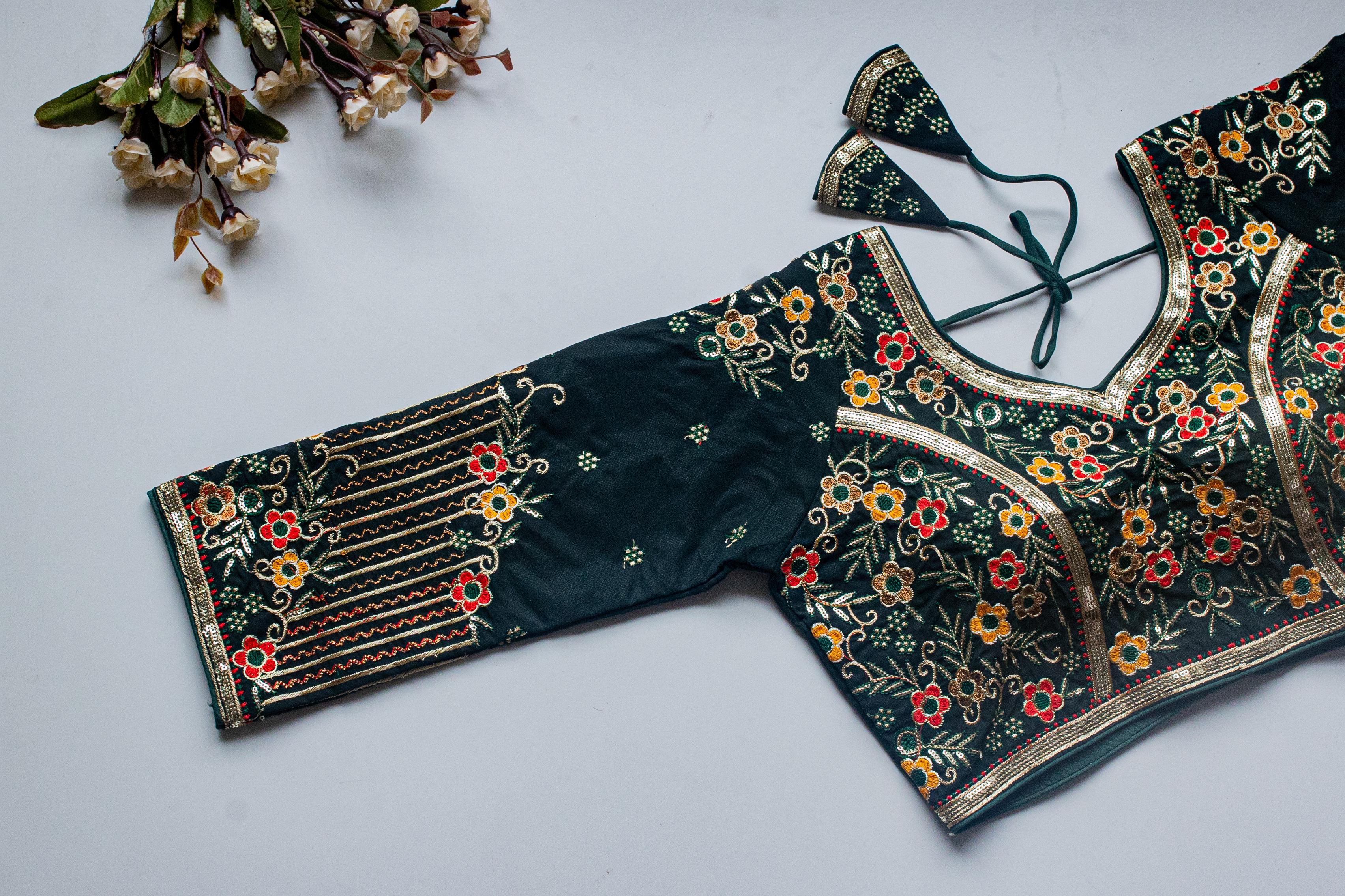 Beautiful coading work with multi & handtouch sequence all over blouse