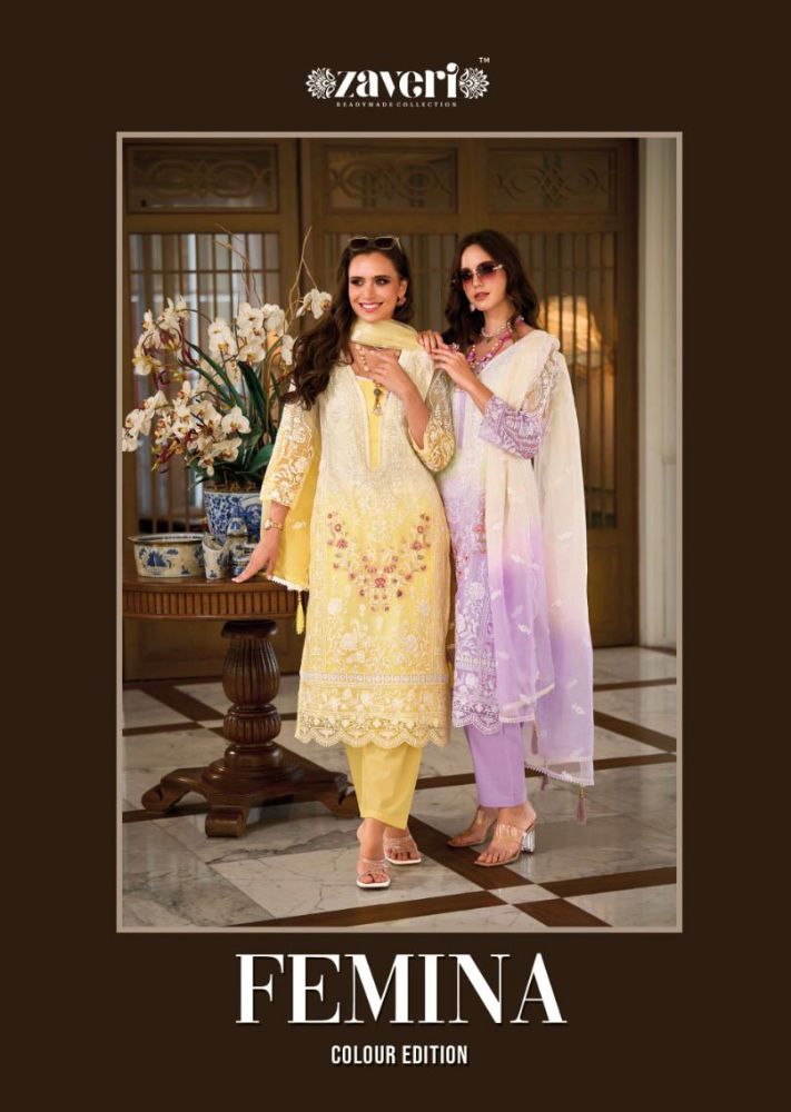 ZAVERI FEMINA COLOR EDITION READYMADE 1218