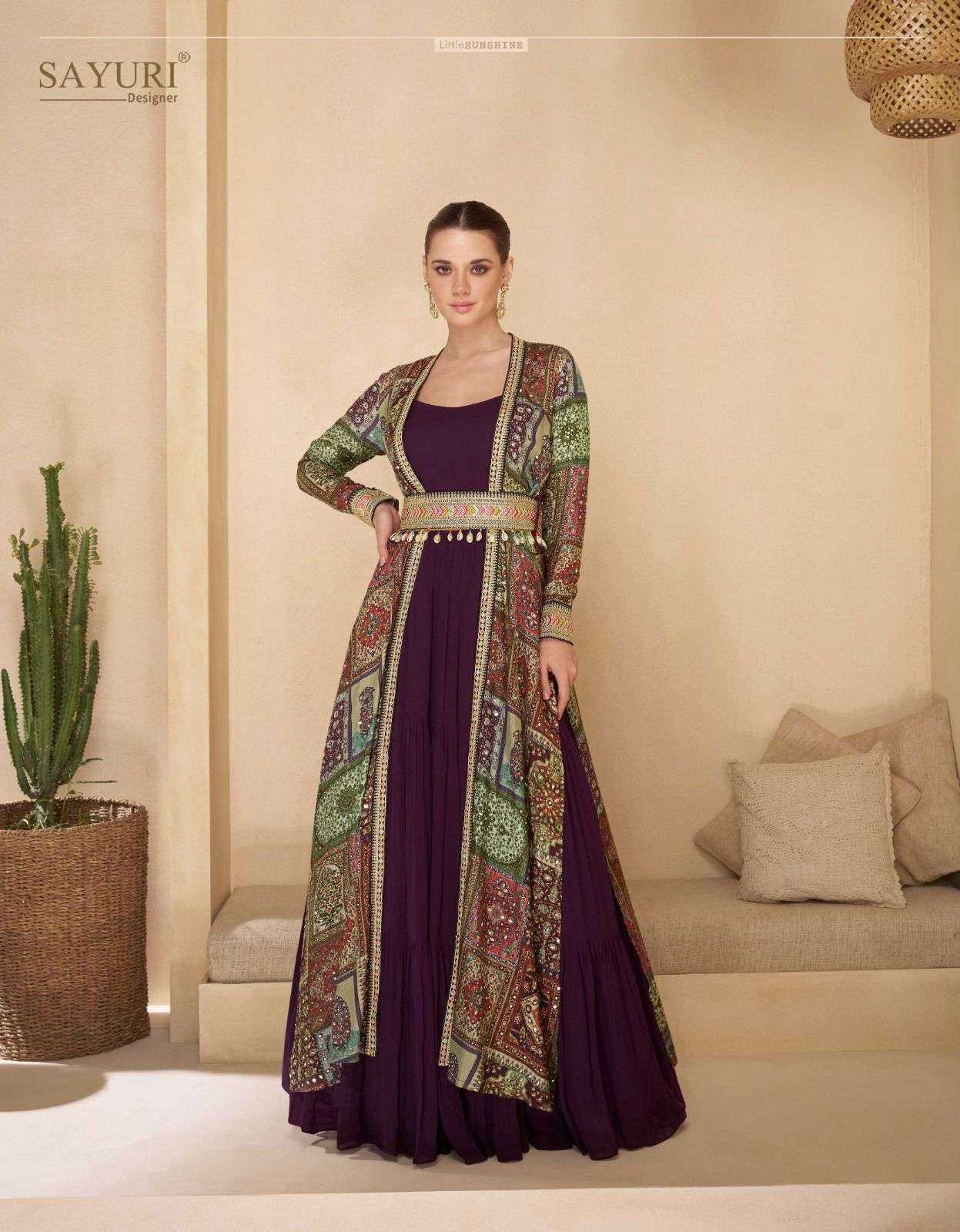 SAYURI DESIGNER PRESENT MEERA READY TO ETHNIC WEAR DESIGNER LONG GOWN 