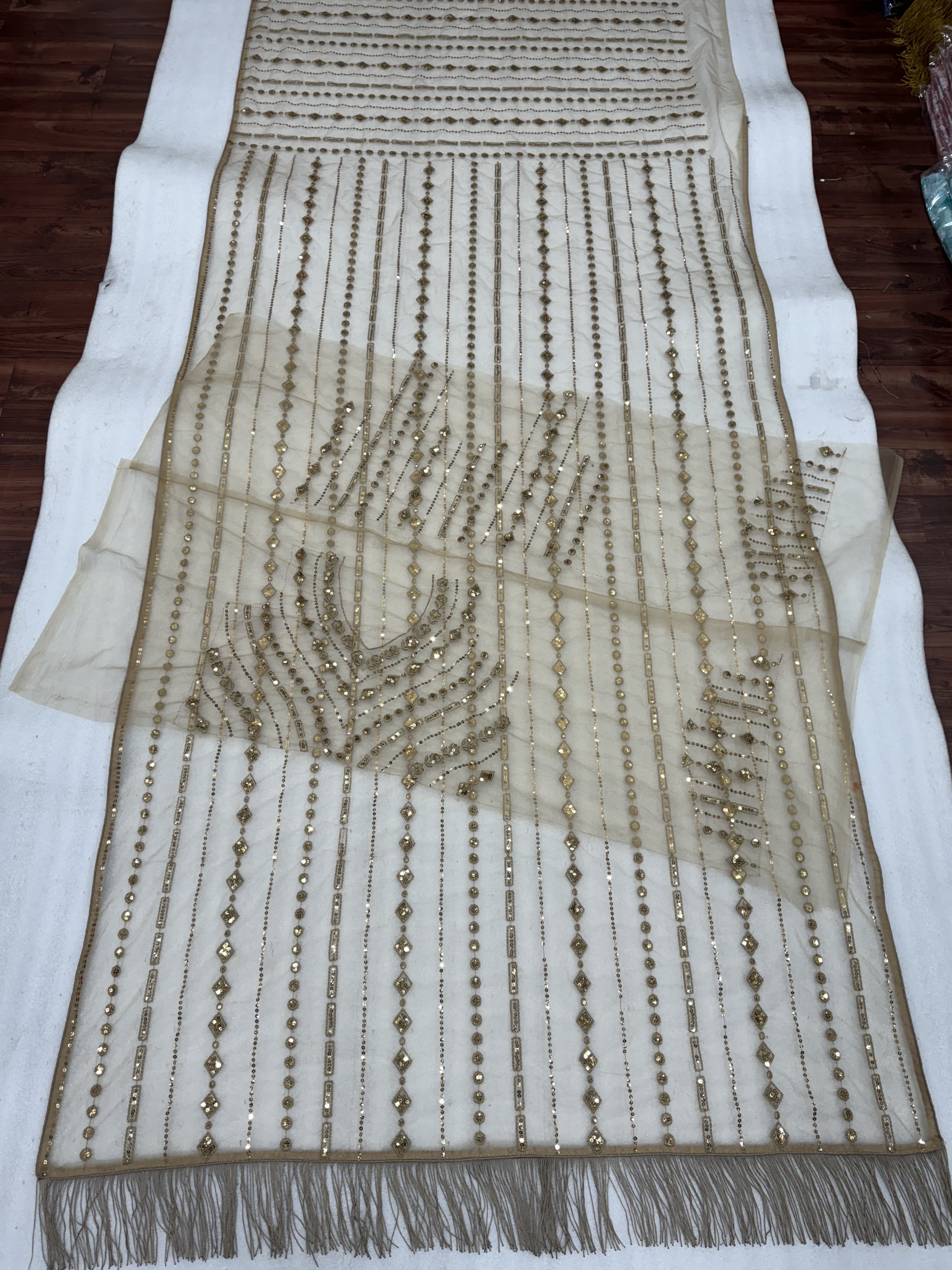 Sequins Embroidery work Saree