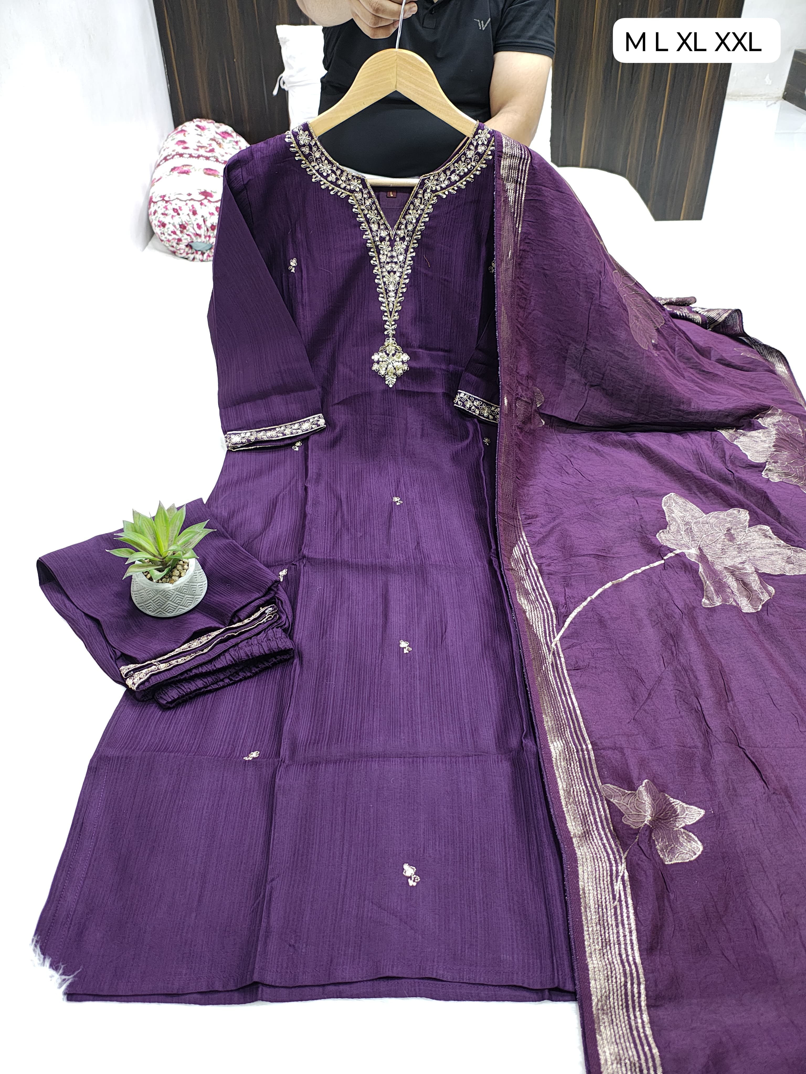 KURTI WITH PANT AND DUPPTA SET 😍
