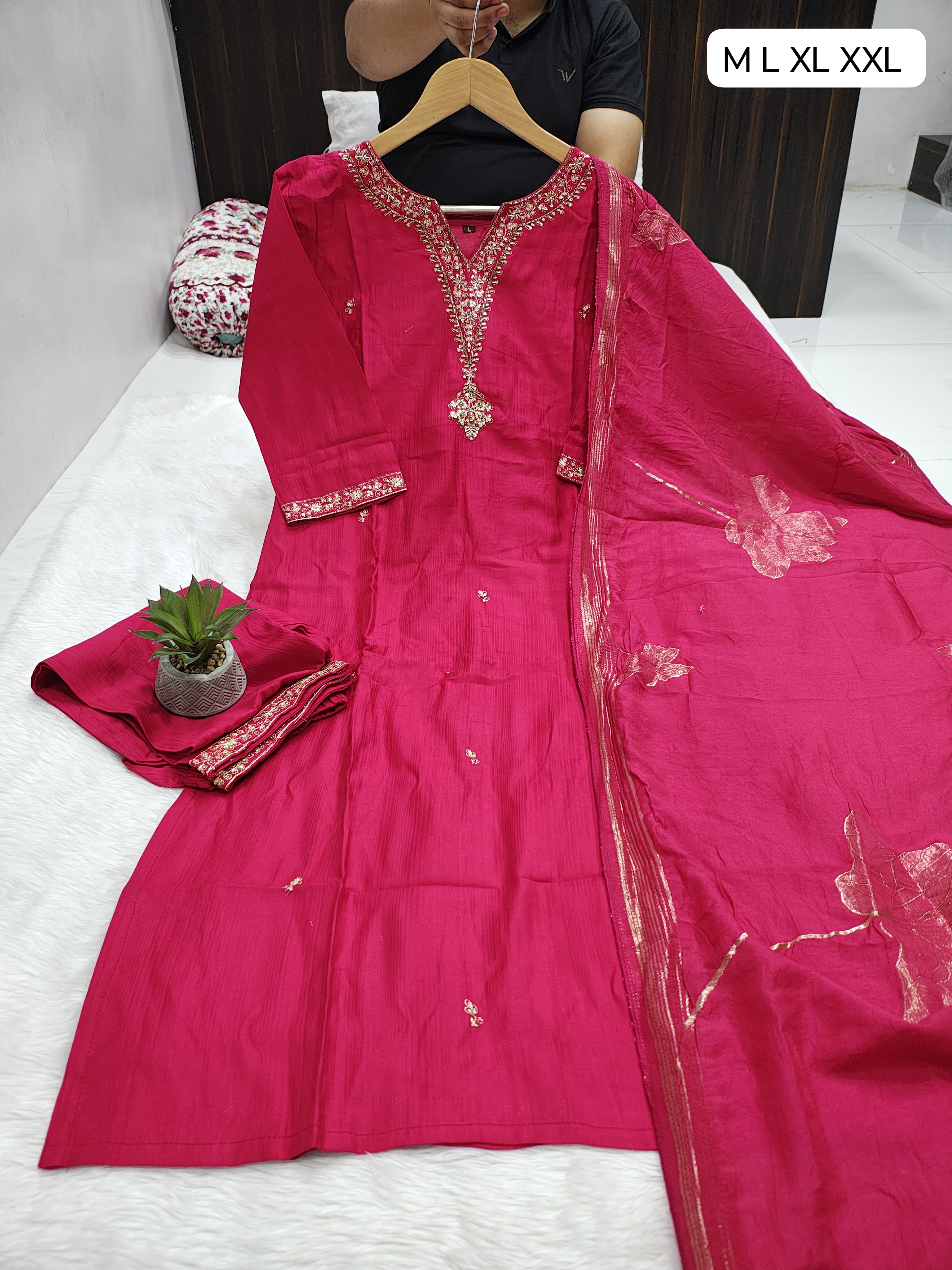 KURTI WITH PANT AND DUPPTA SET 😍