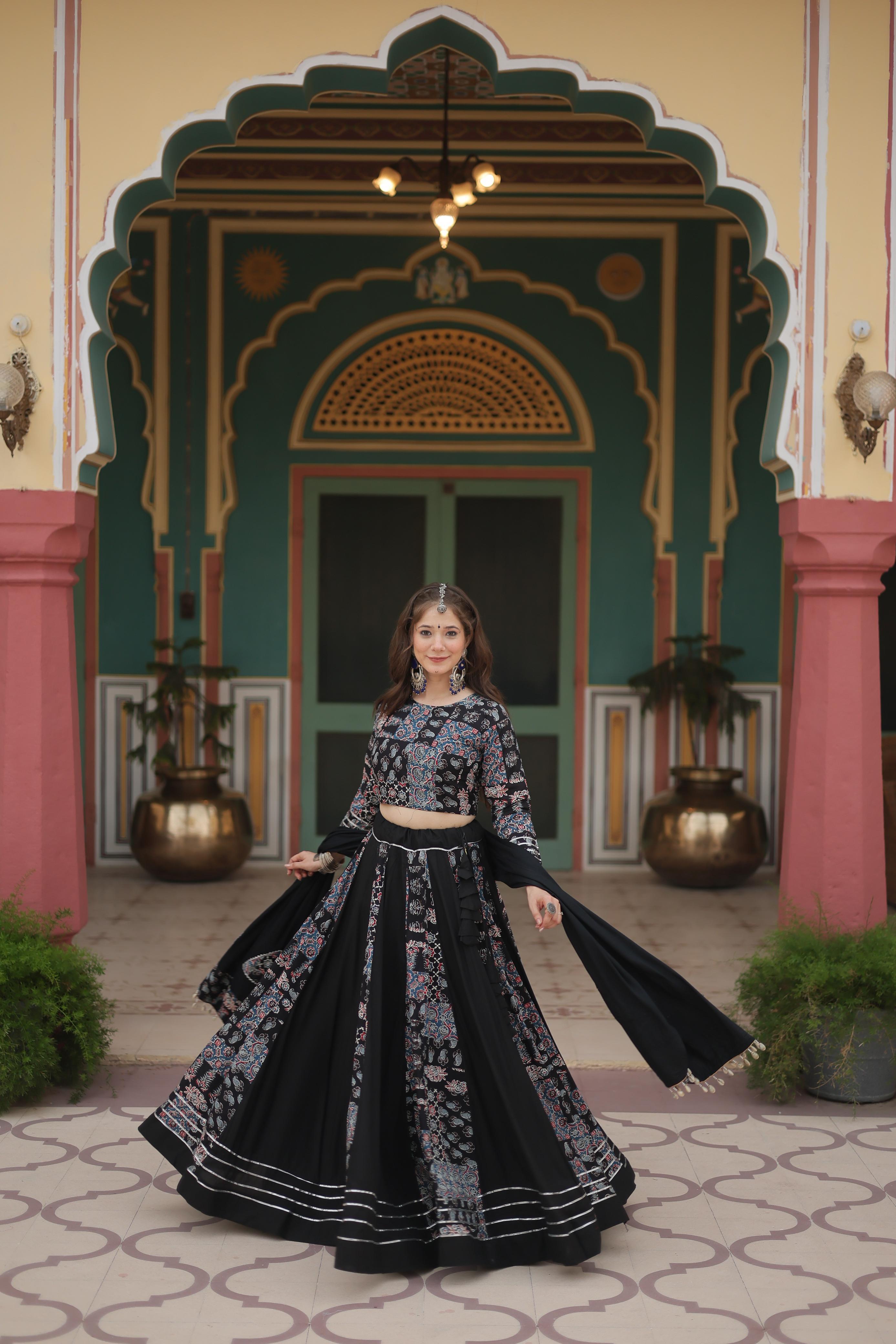 Readymade Printed Rayon Lehenga choli Set. 💃🏻