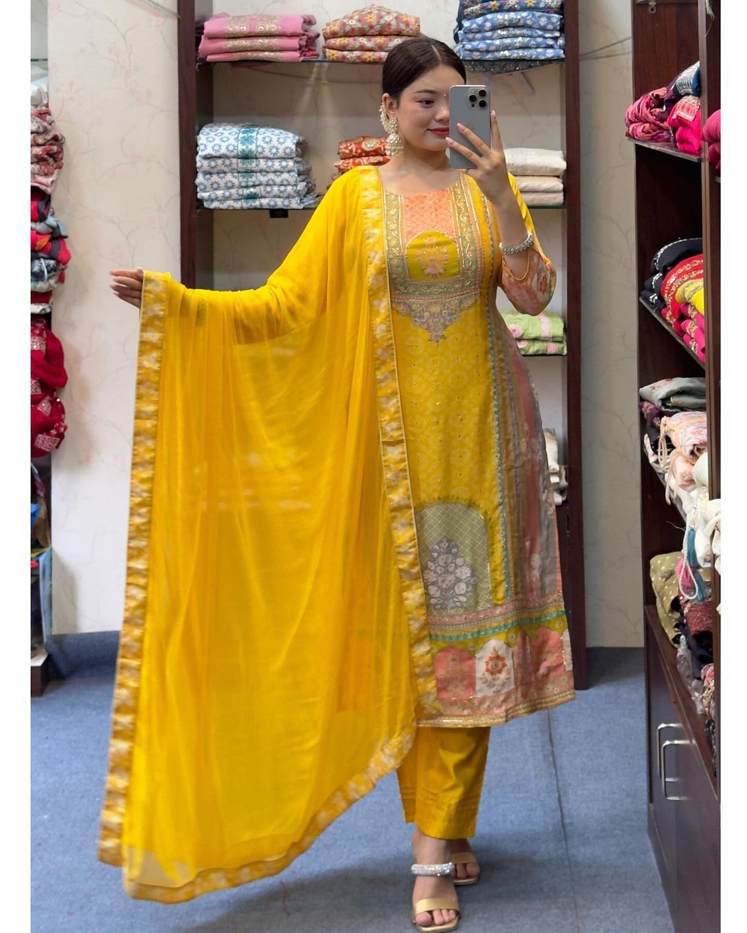 PURE SATIN SILK  3 PIECE SUIT SET