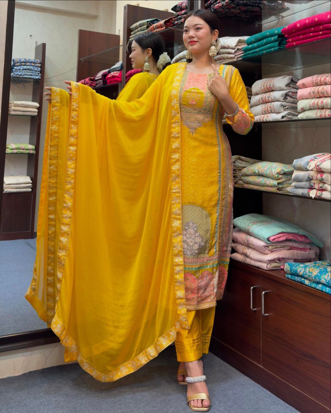PURE SATIN SILK  3 PIECE SUIT SET