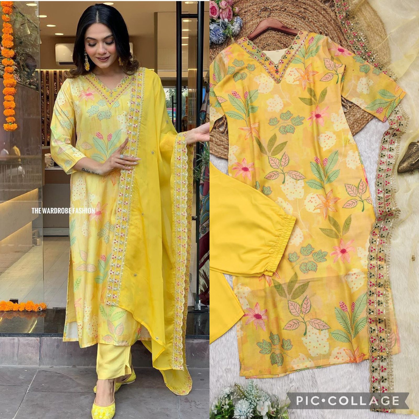 YELLOW color of this suit in your upcoming festivities. 