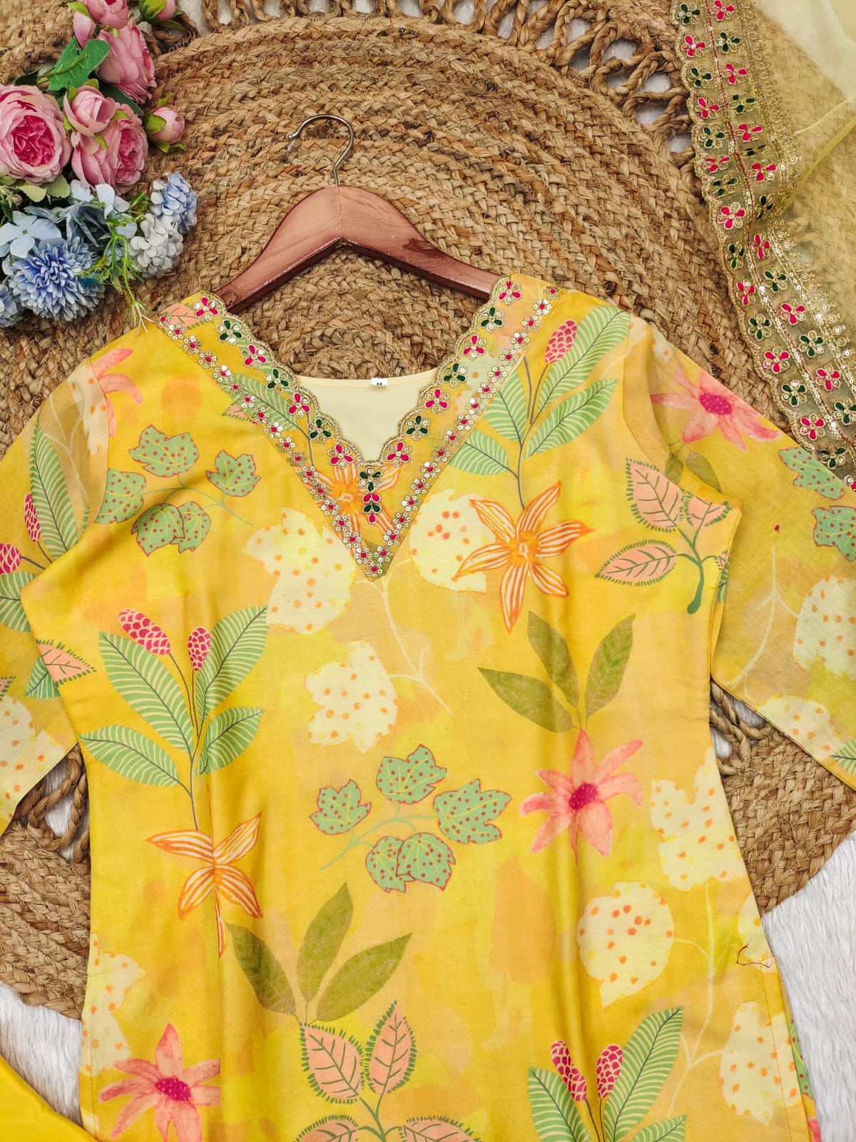 YELLOW color of this suit in your upcoming festivities. 