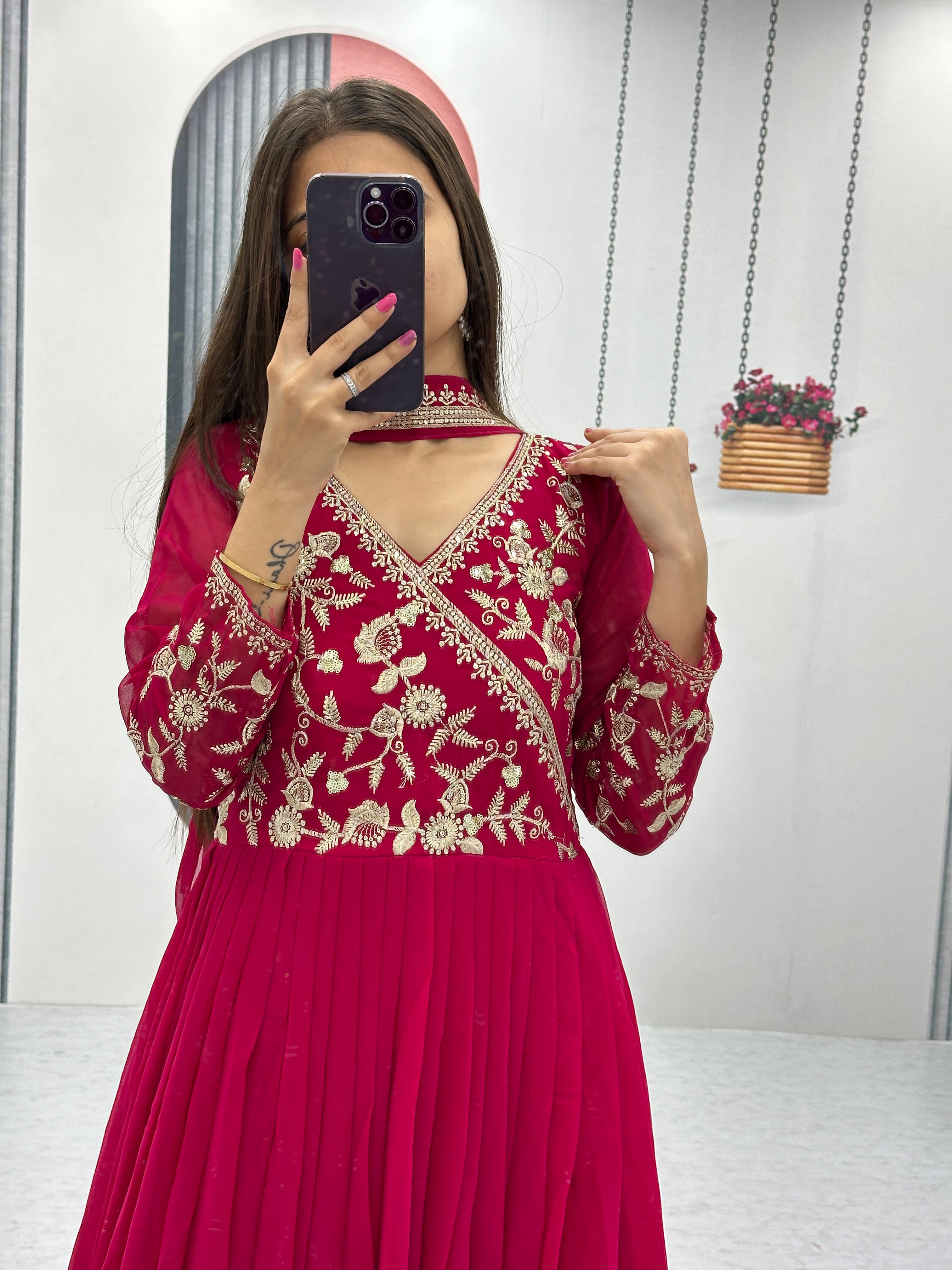 FOX GEORGETTE GOWN 