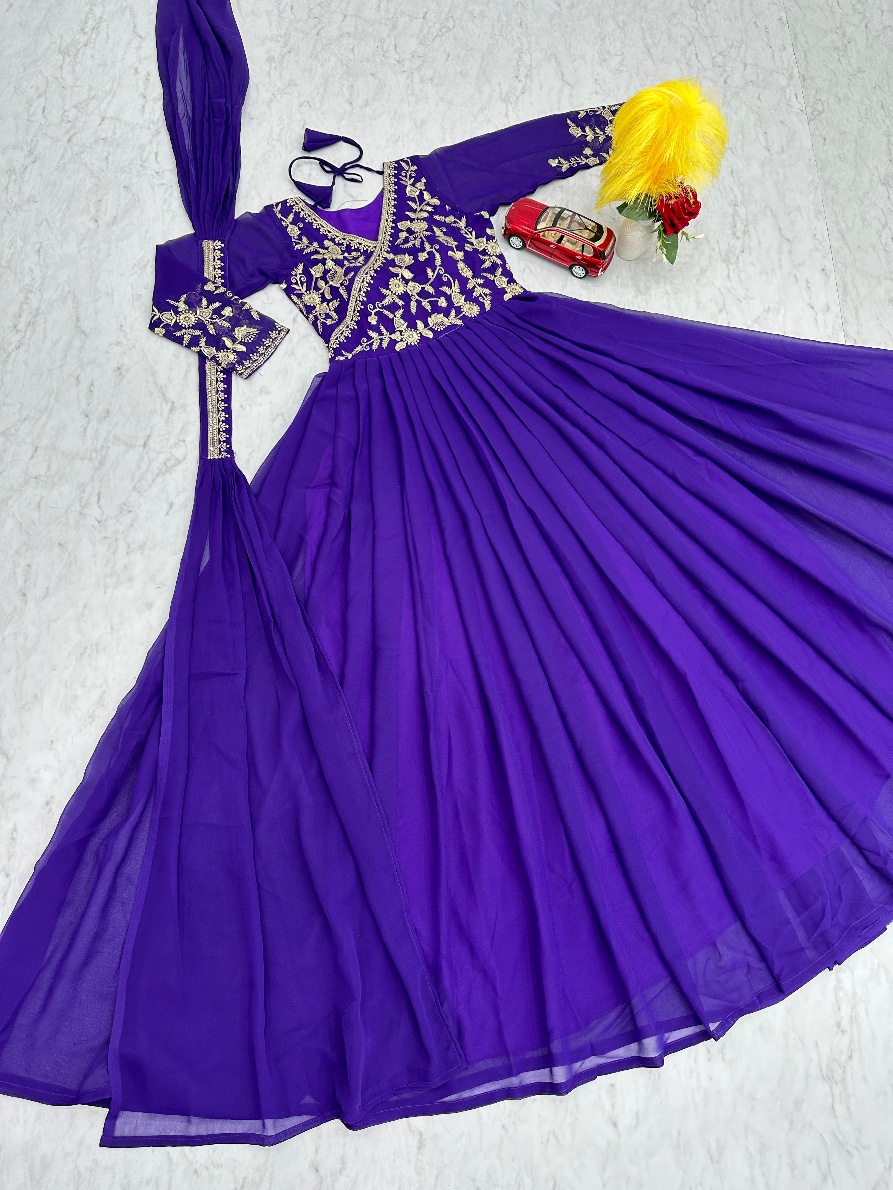 FOX GEORGETTE GOWN 