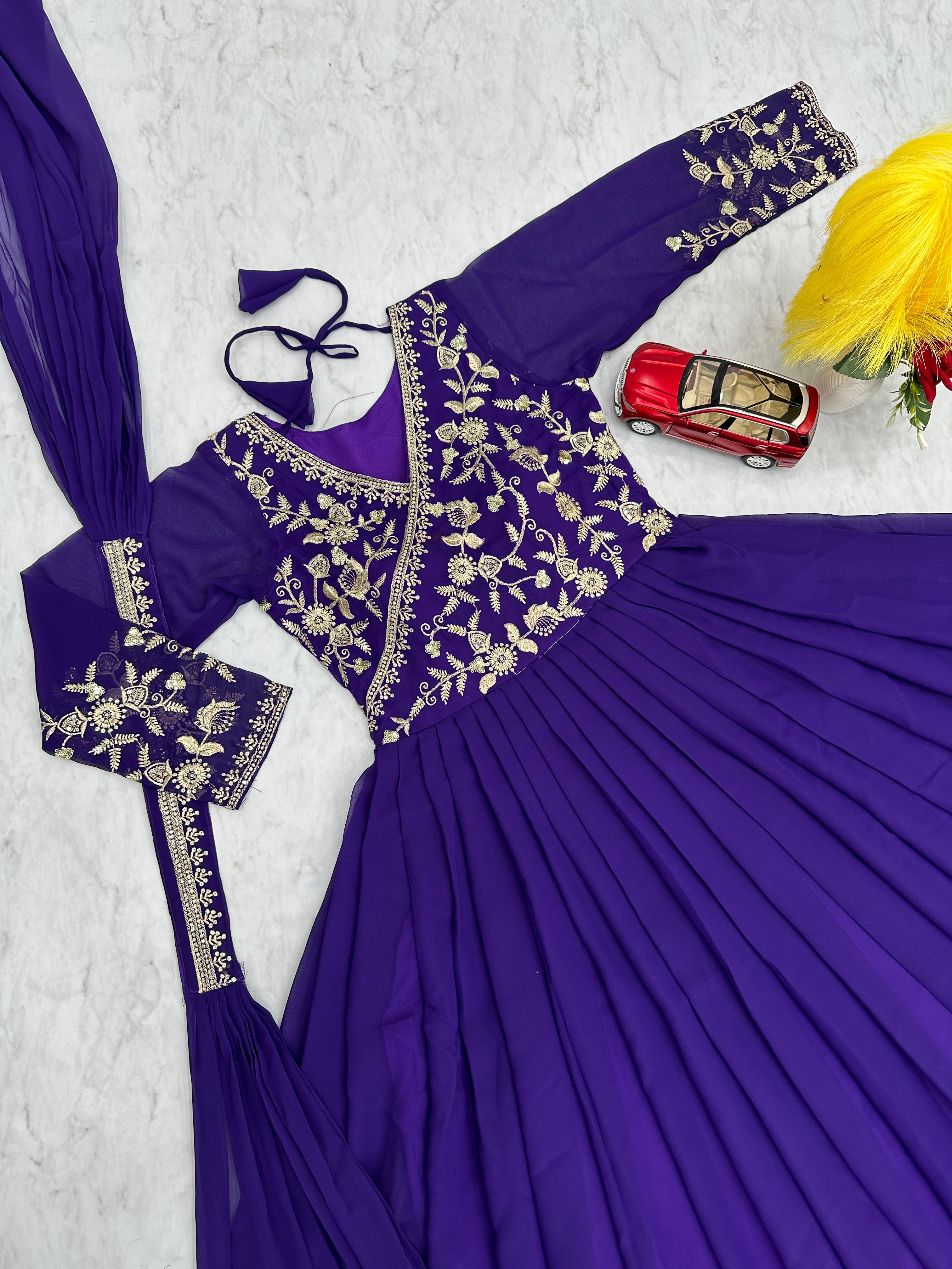 FOX GEORGETTE GOWN 