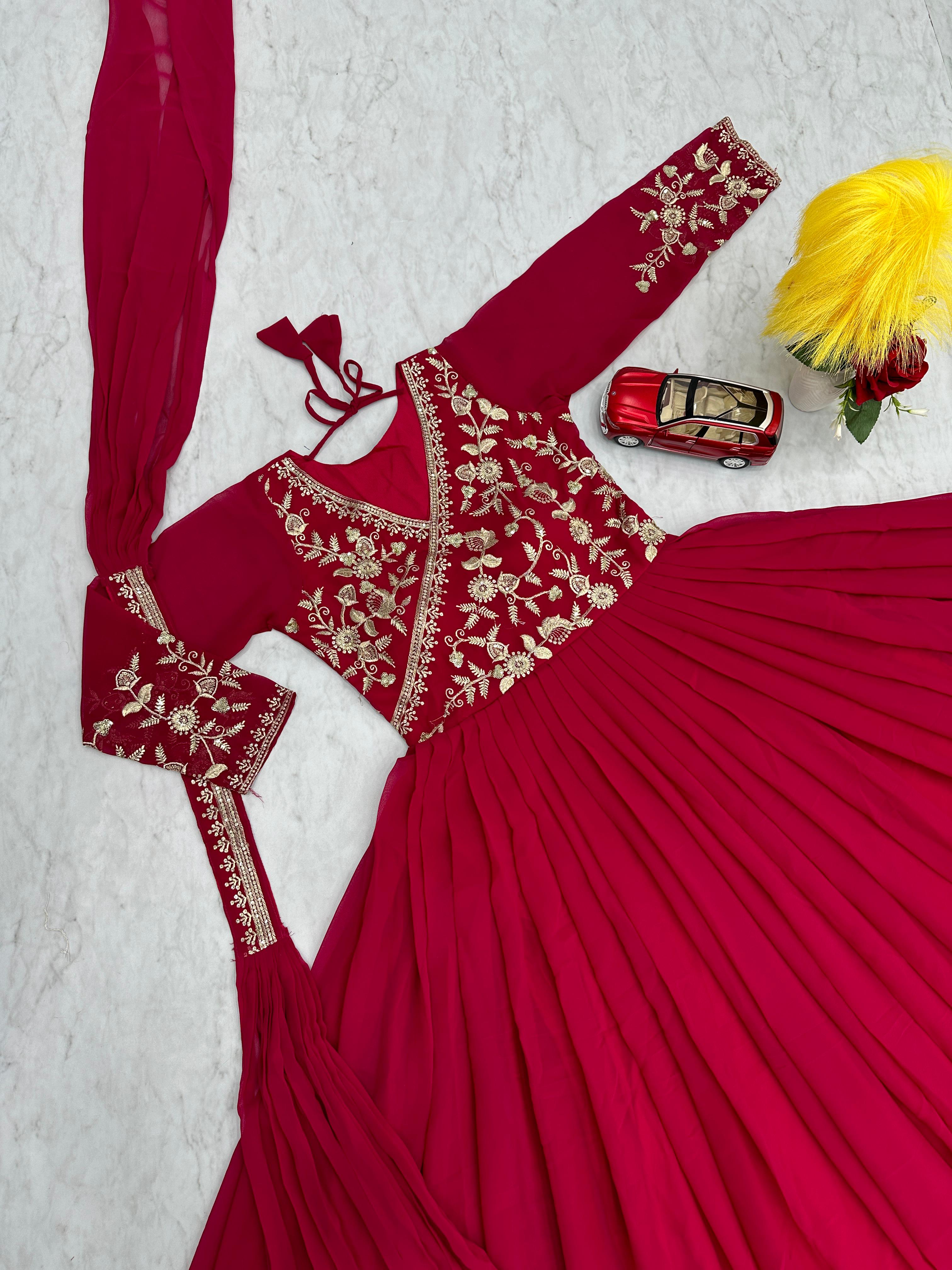 FOX GEORGETTE GOWN 