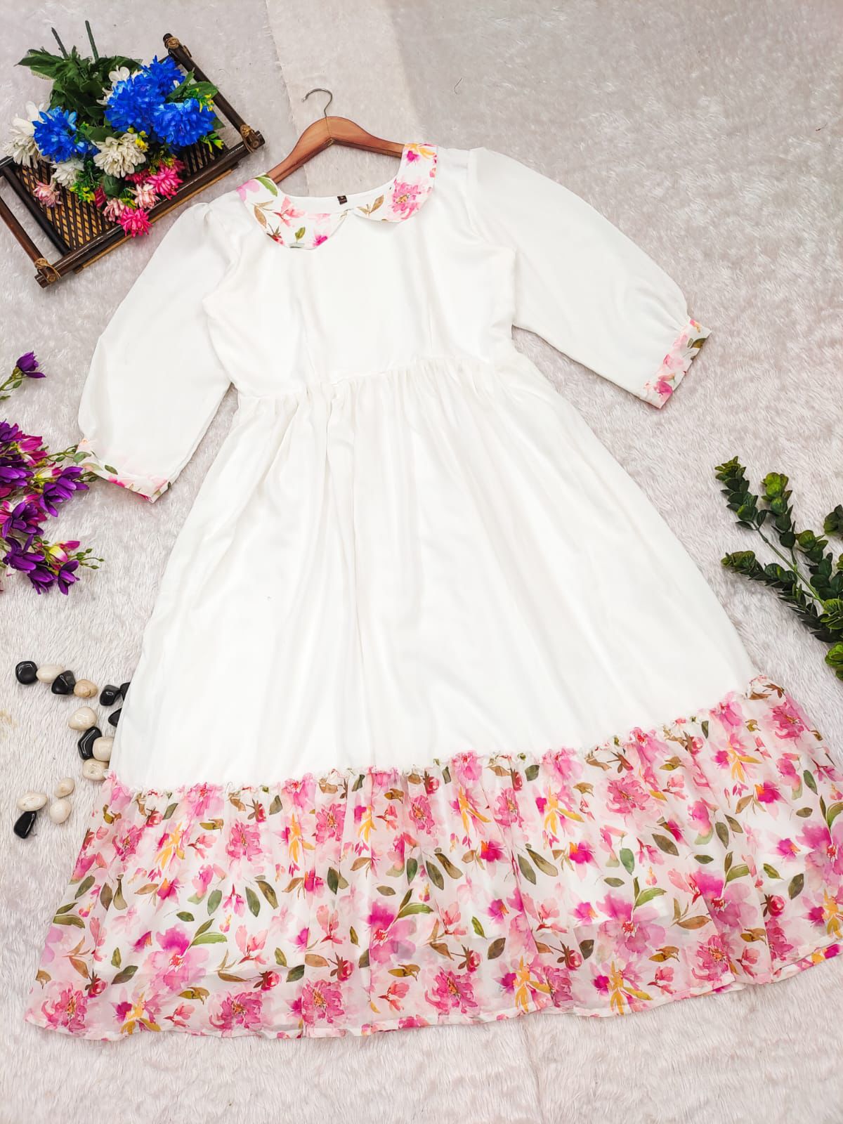   season with beautiful floral frills 😍😍