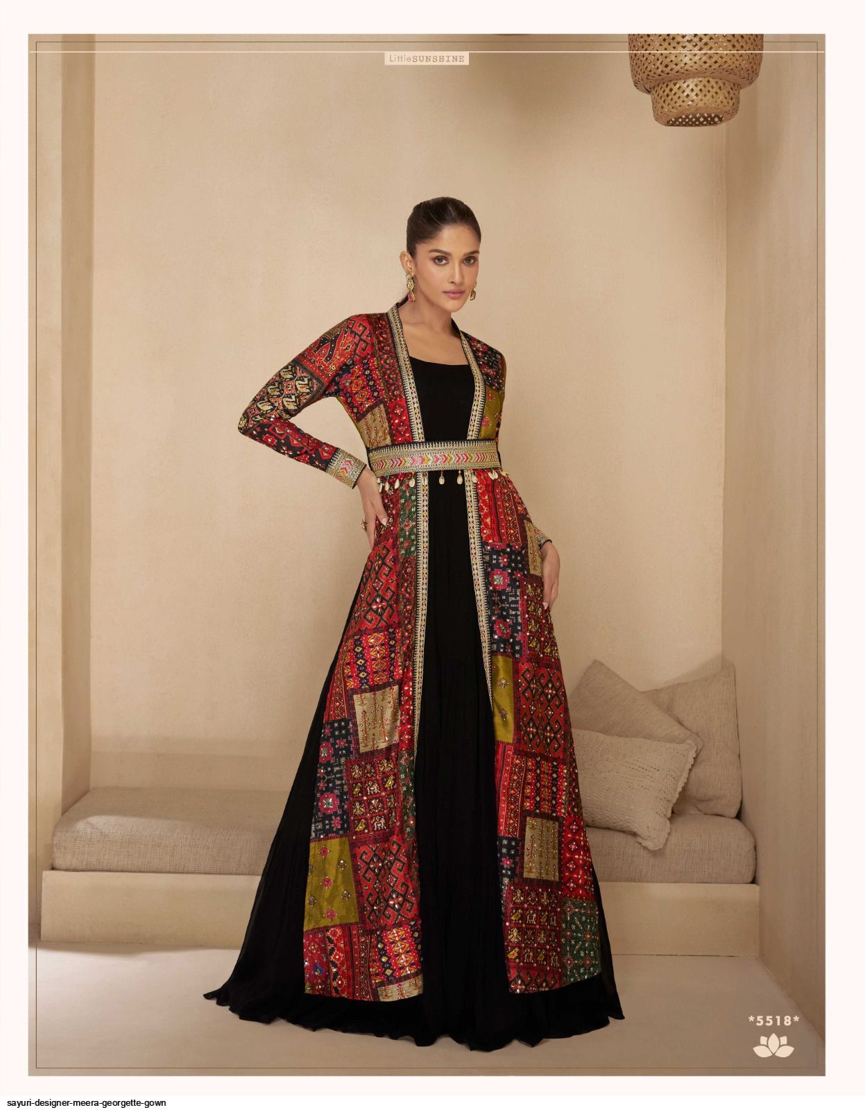 SAYURI DESIGNER MEERA GEORGETTE GOWN