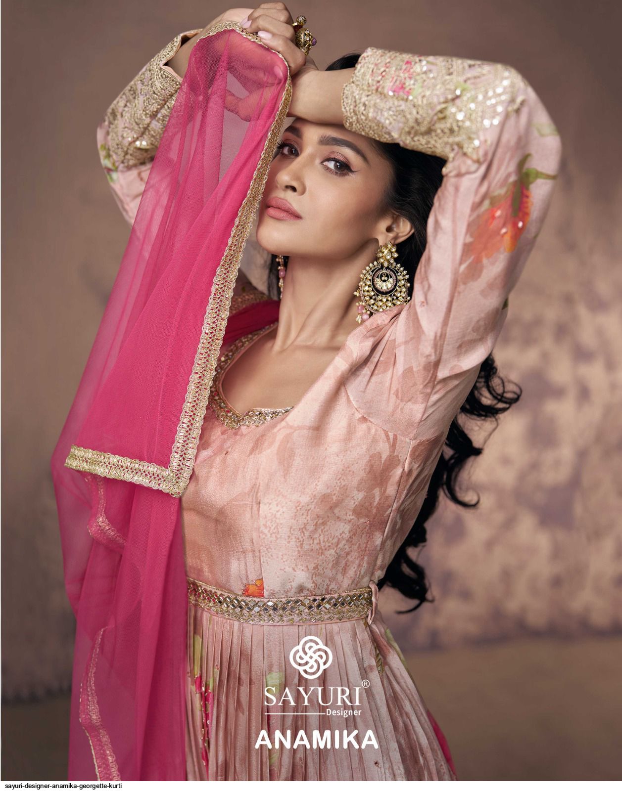 SAYURI DESIGNER ANAMIKA GEORGETTE KURTI