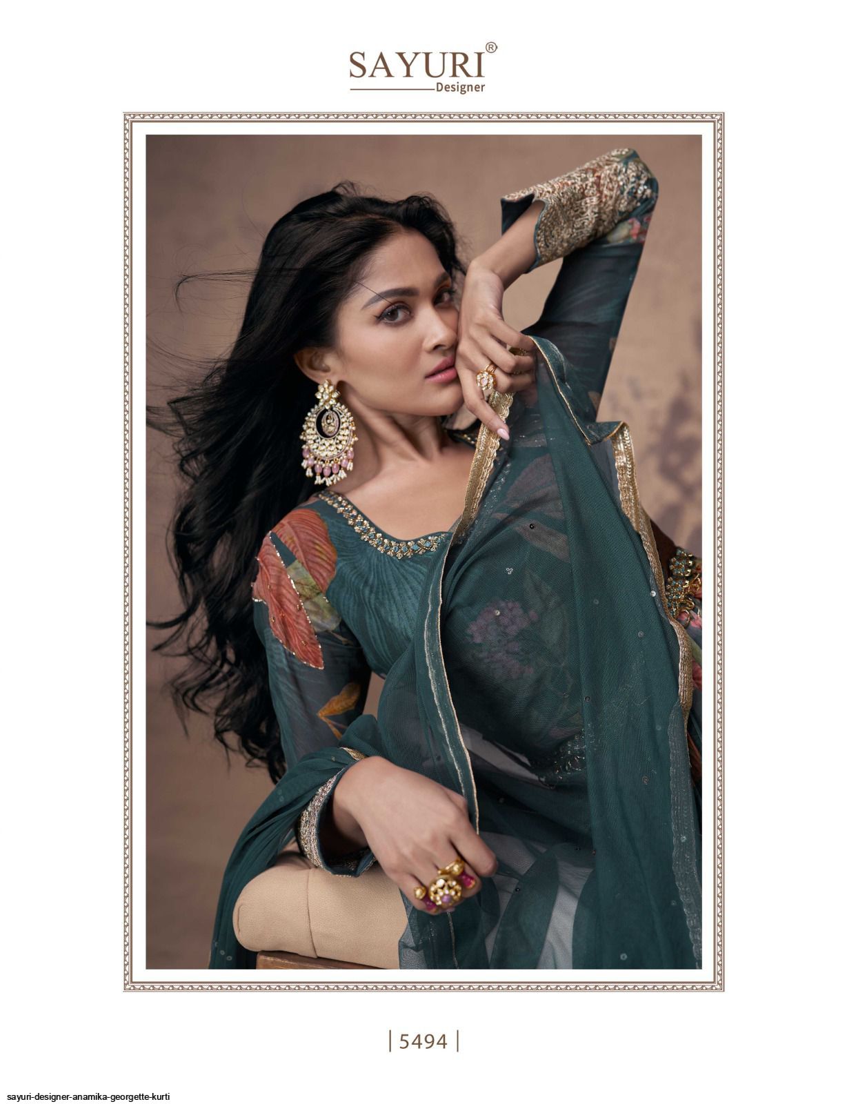 SAYURI DESIGNER ANAMIKA GEORGETTE KURTI