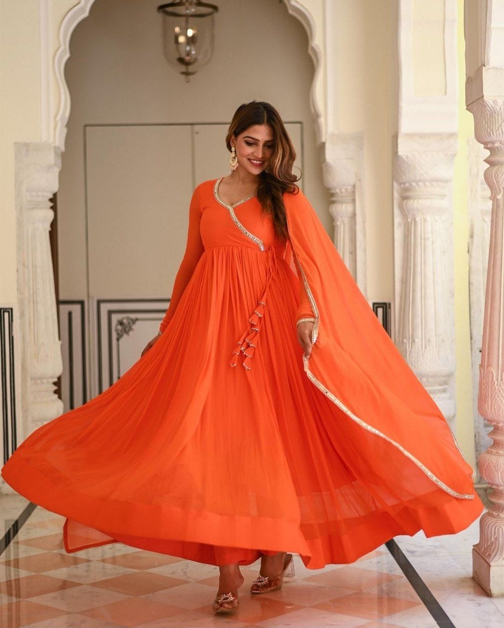 GOWN WITH DUPATTA FOR UPCOMING PARTY'S AND WEDDING OR EVENTS
