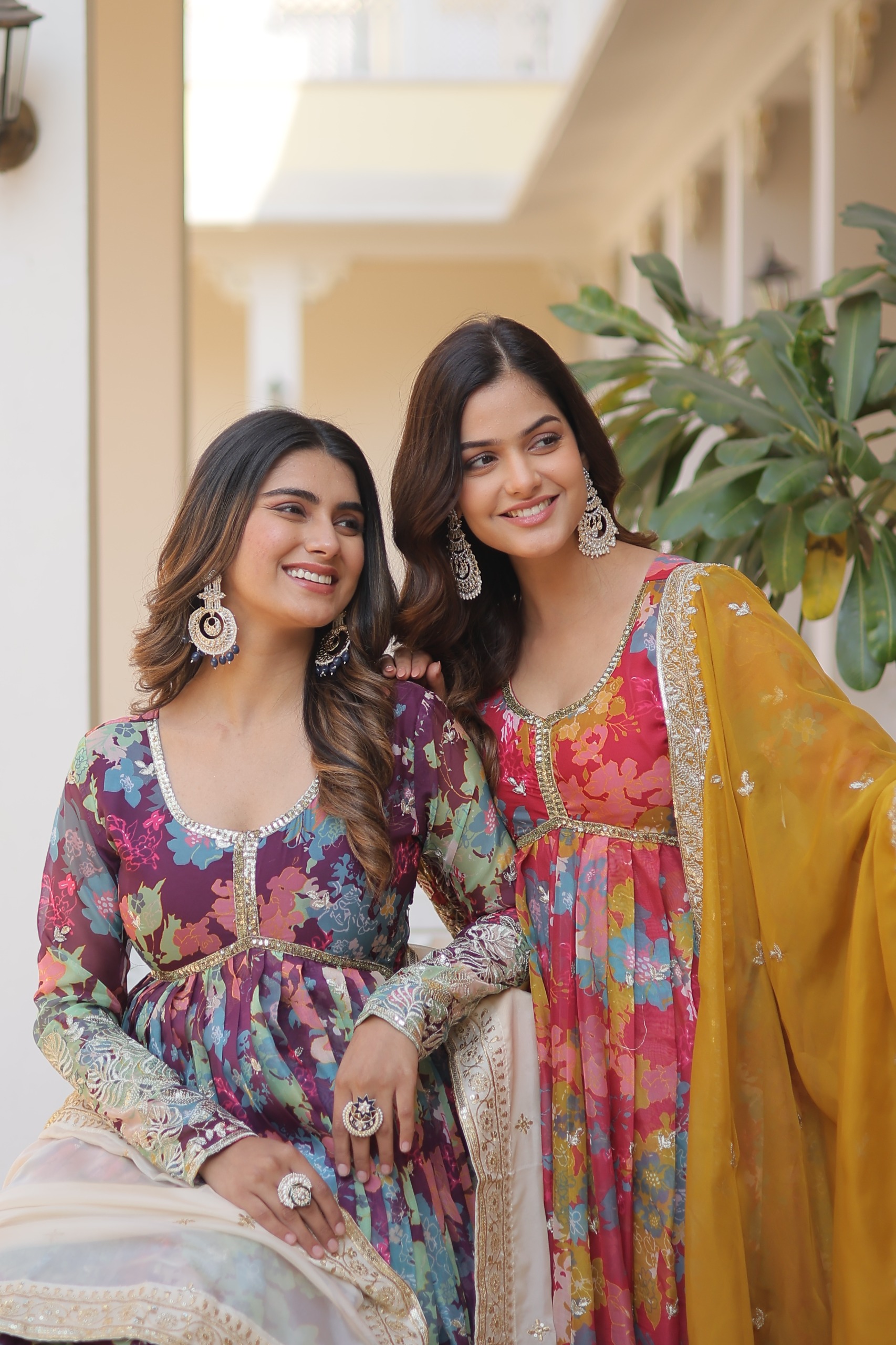 PREMIUM READYMADE ALIA CUT GOWN WITH DUPATTA SET 