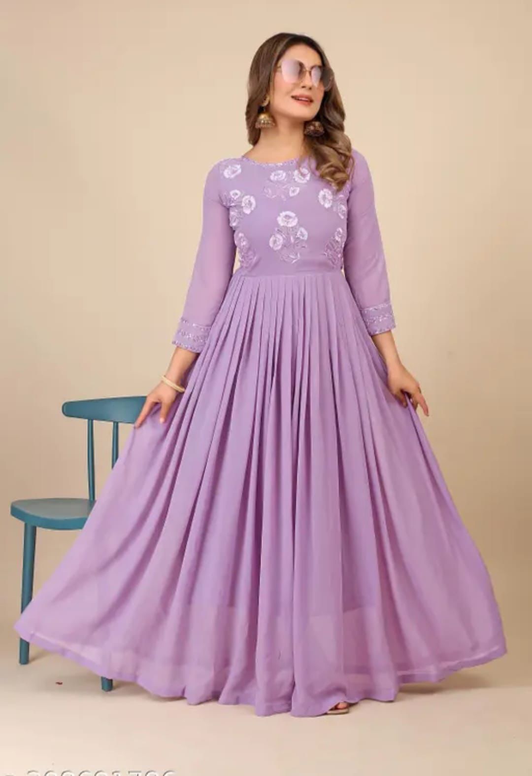 Introducing Our Latest Creation, A Stunning FOX Georgette Suit With A Beautifully LACE Dupatta.