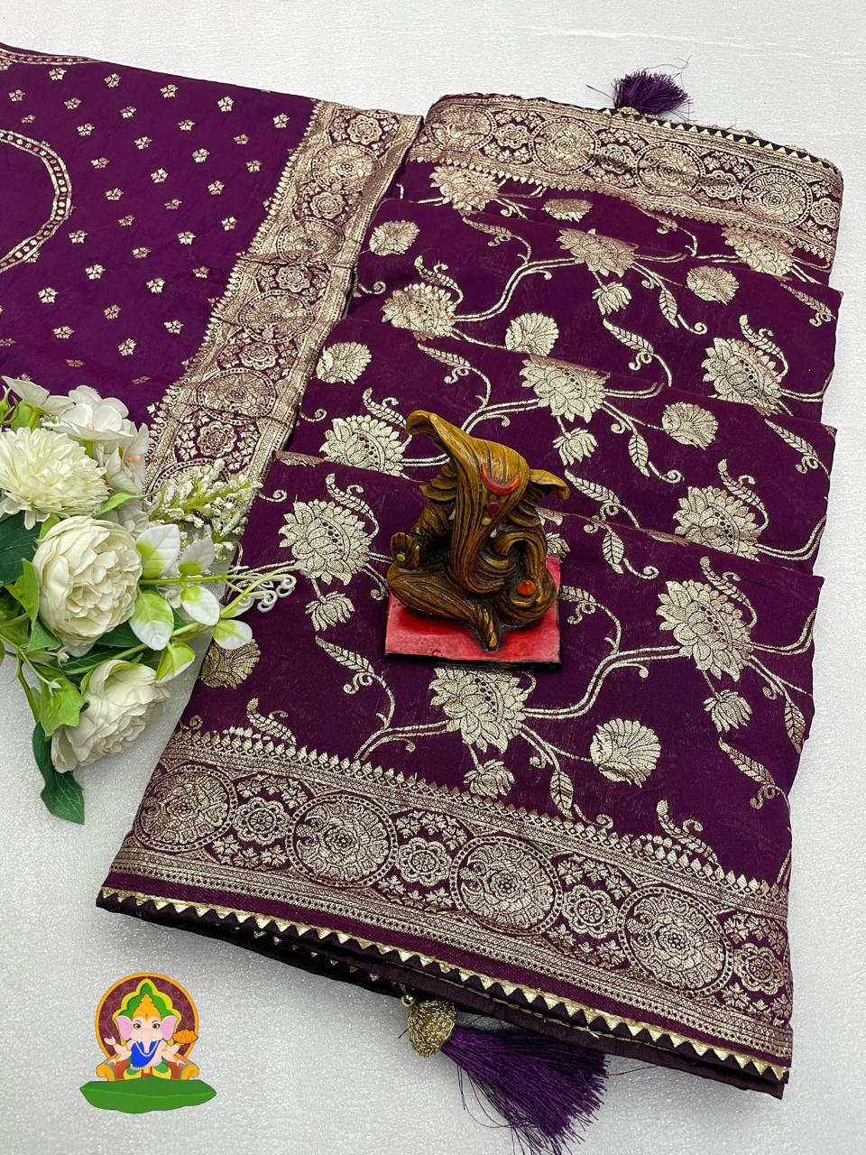 Pure viscose Dolla Silk Saree