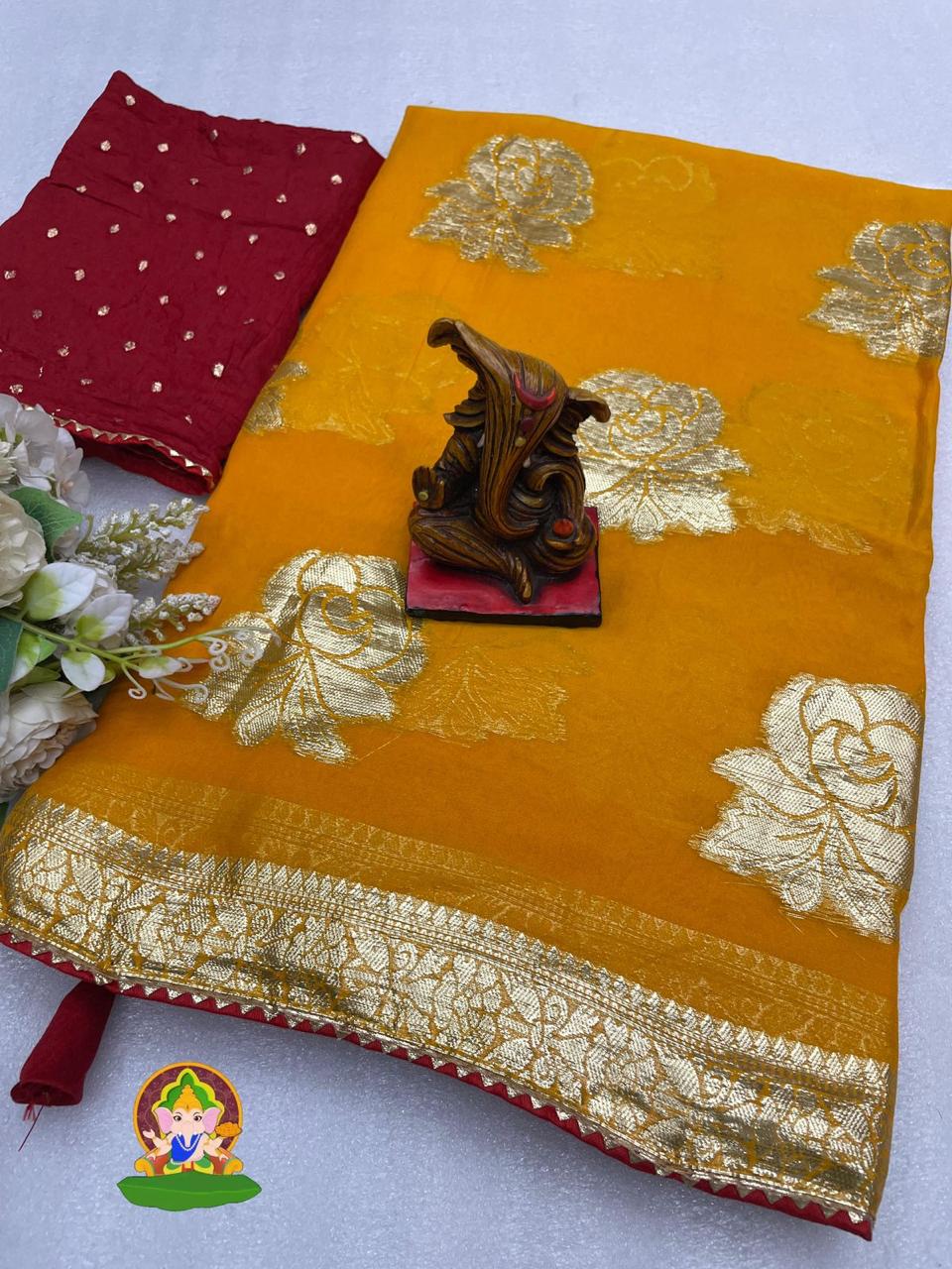 VISCOSE FLOWVER SAREE