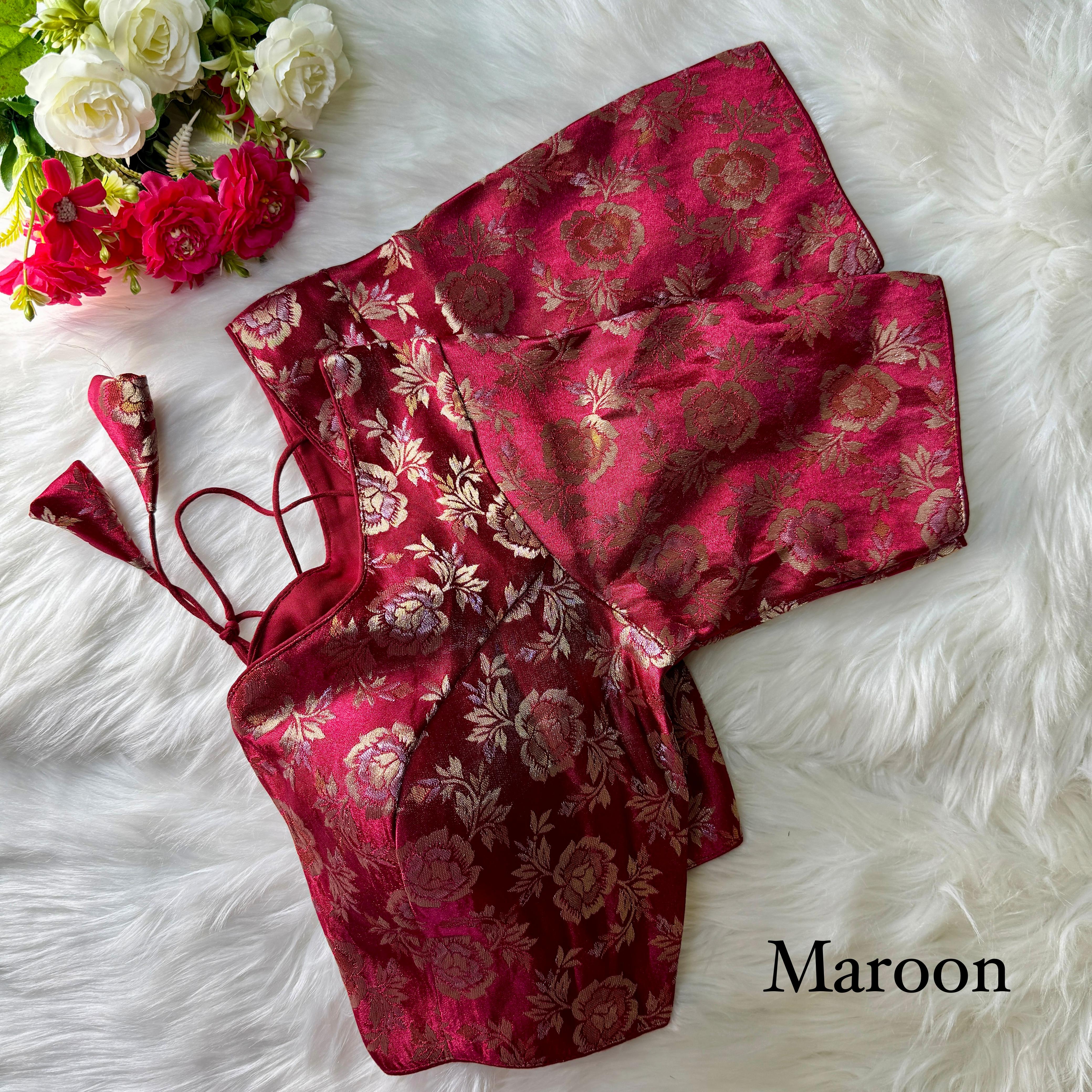 PURE SIMMER JEQUARD SILK BLOUSE ❤️