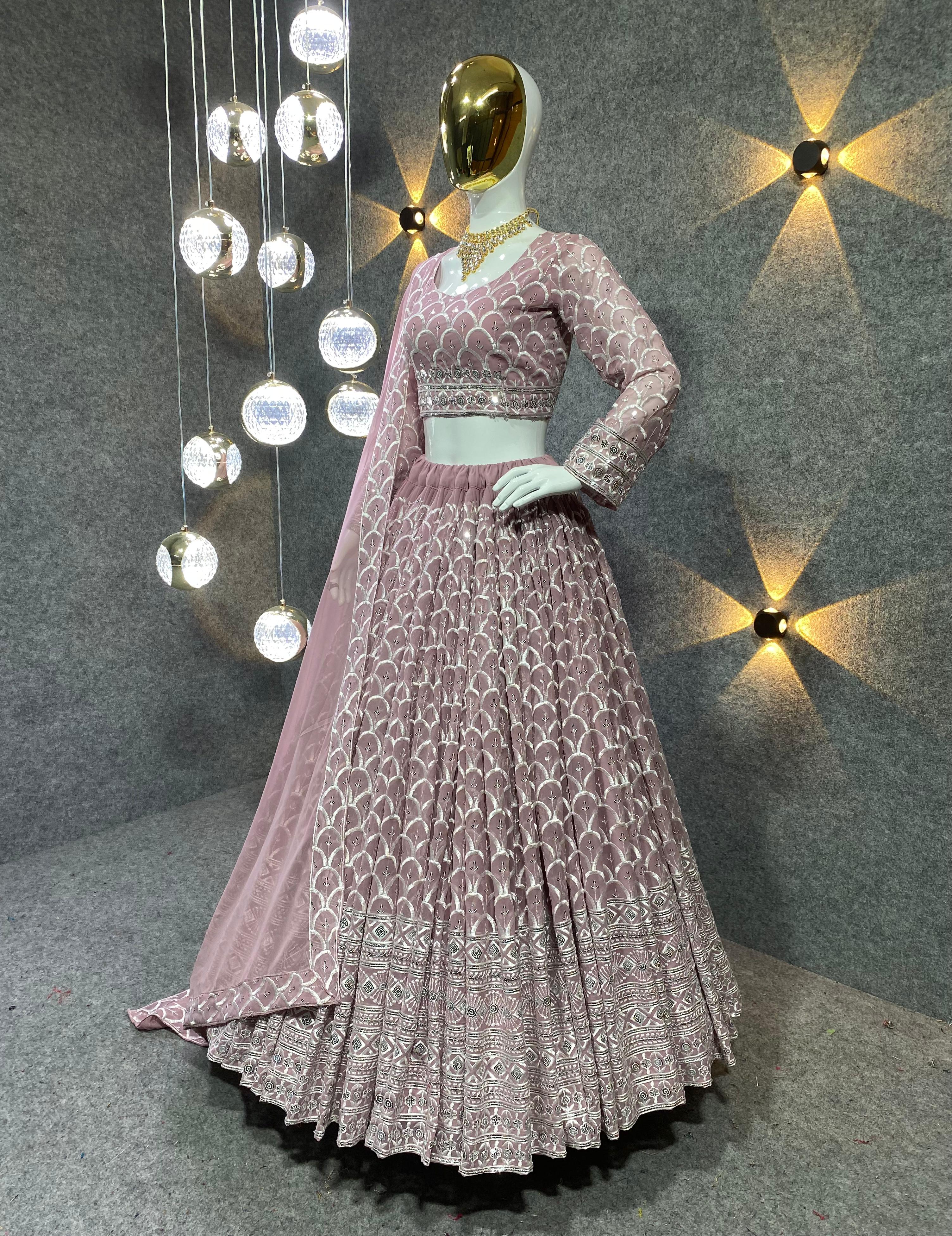💃 Lehenga Fabric :-Faux Georgette