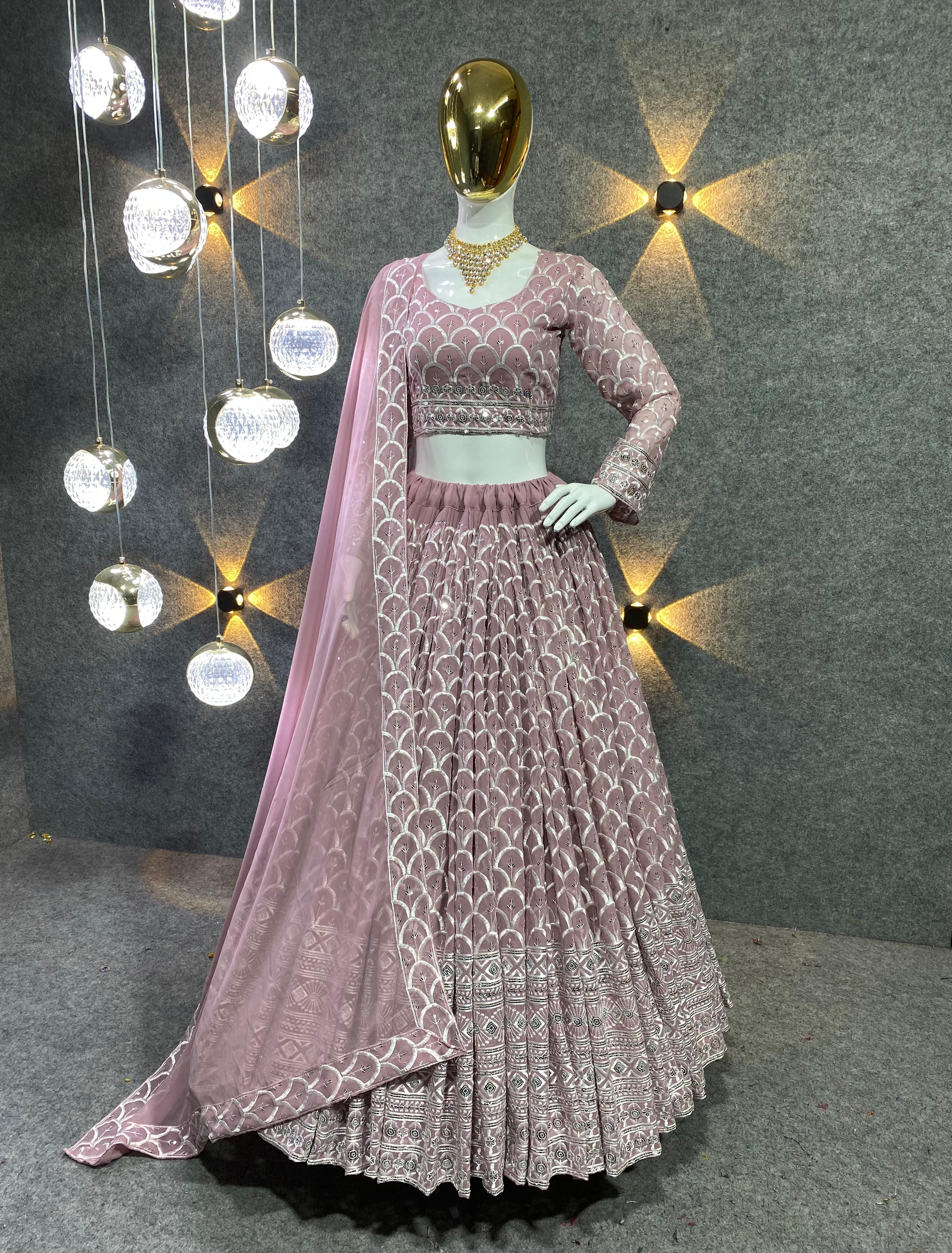 💃 Lehenga Fabric :-Faux Georgette