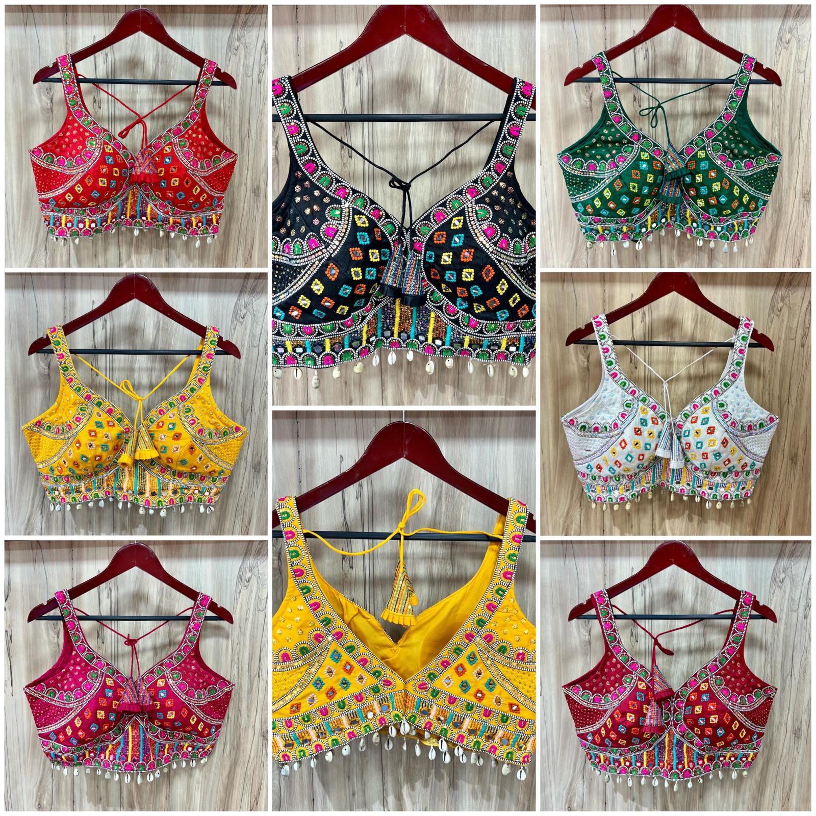 Heavy Embroidery With traditional Kaudi Lace +Real Mirror HandWor